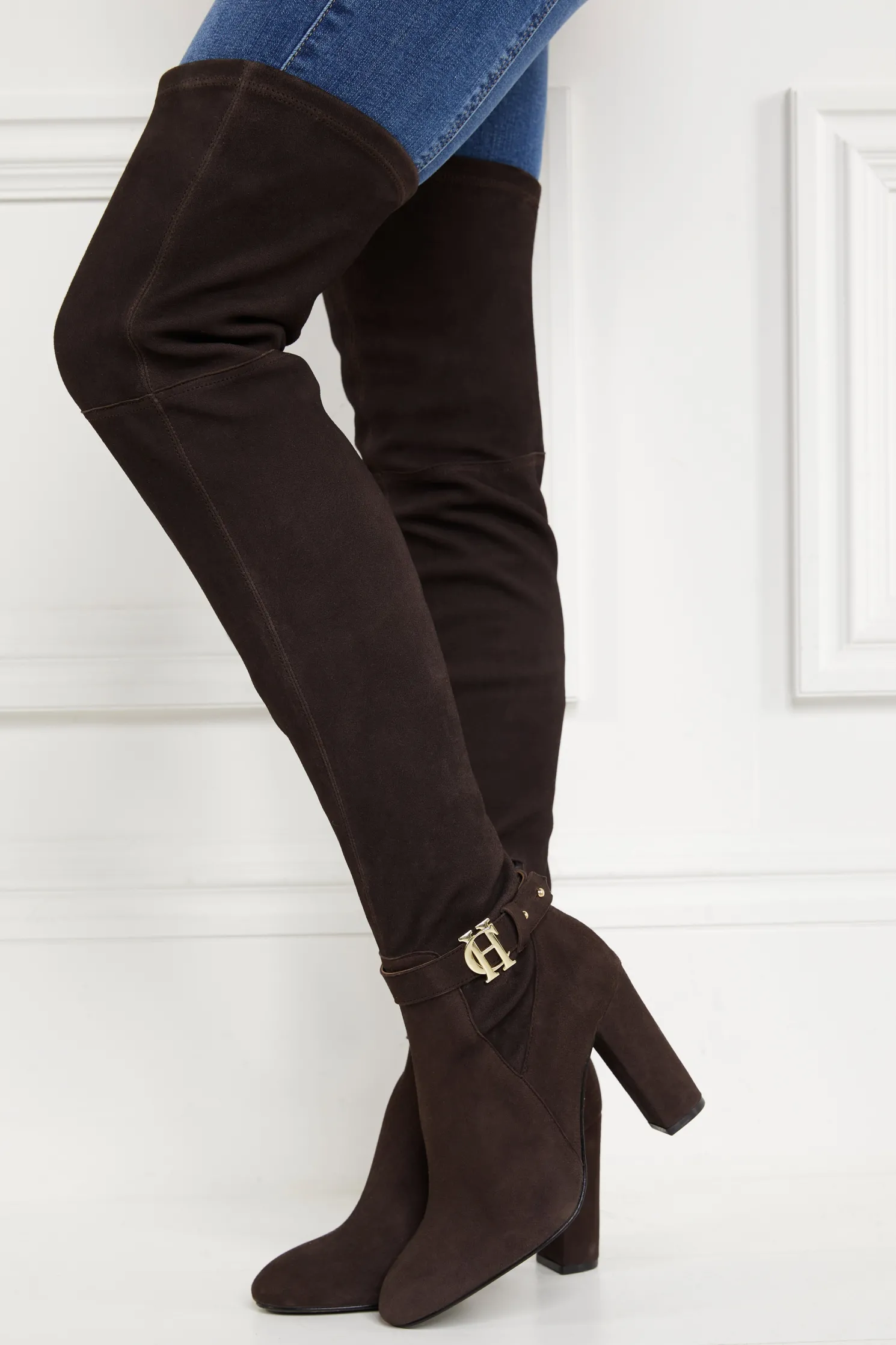 Sloane Over The Knee Boot (Chocolate)