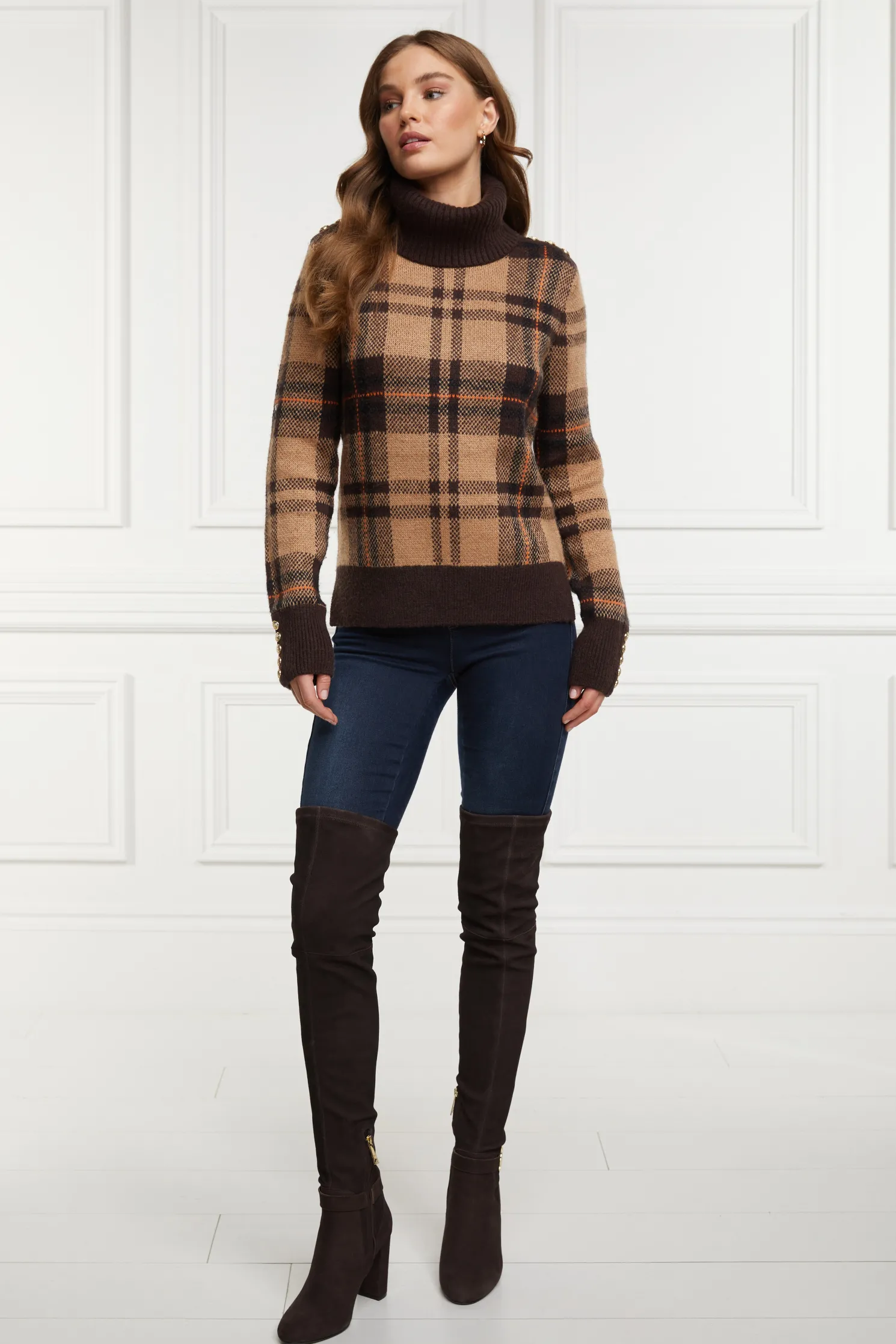 Sloane Over The Knee Boot (Chocolate)