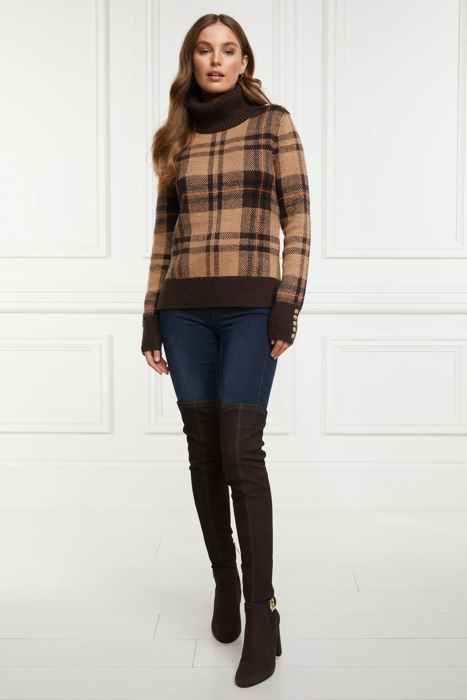 Sloane Over The Knee Boot (Chocolate)