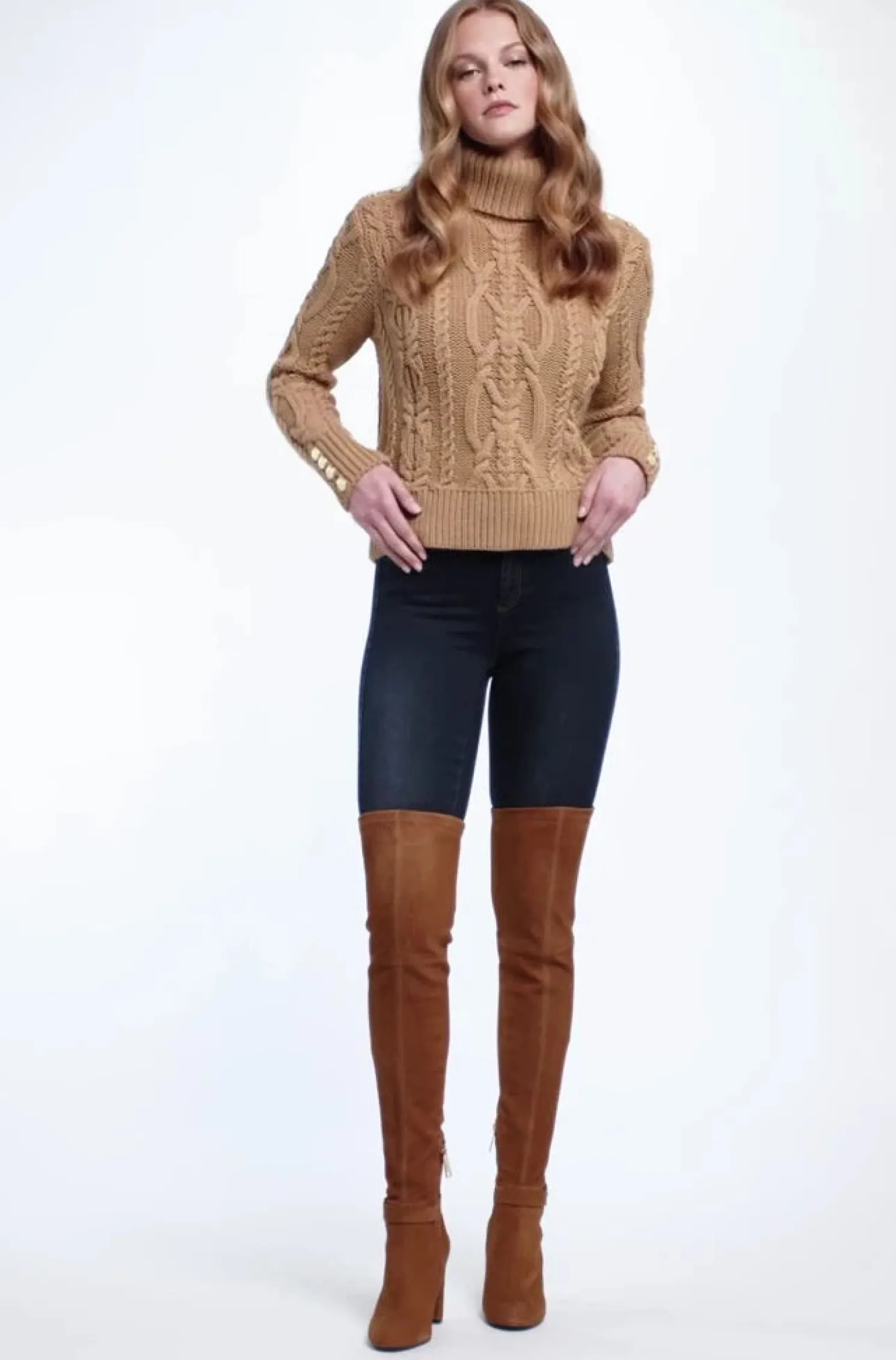 Sloane Over The Knee Boot (Tan)