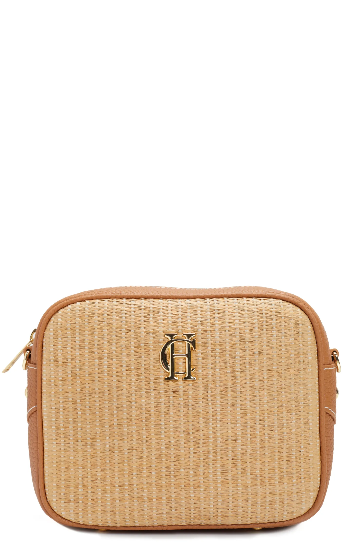 Soho Camera Bag (Tan Raffia)
