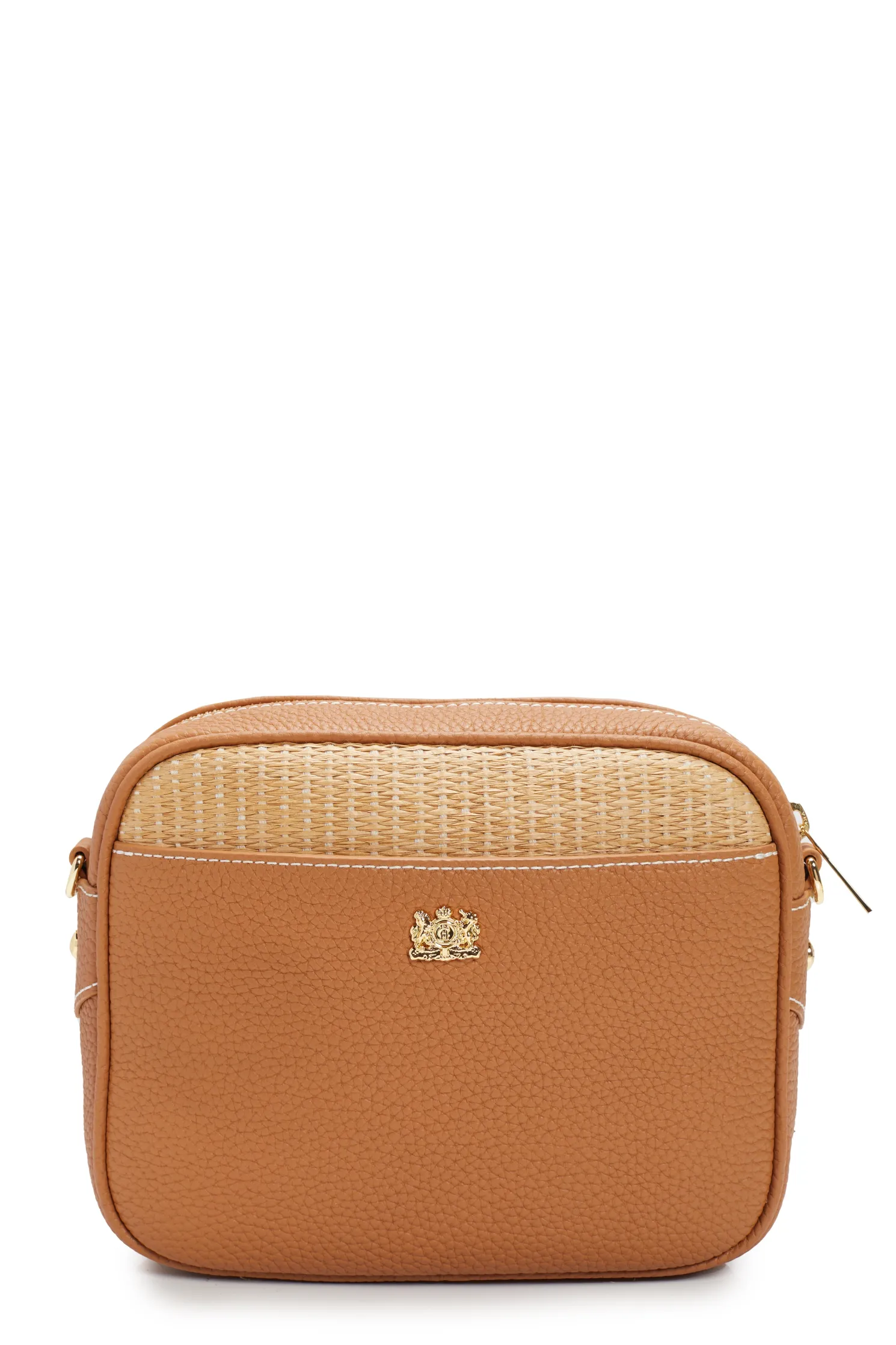 Soho Camera Bag (Tan Raffia)