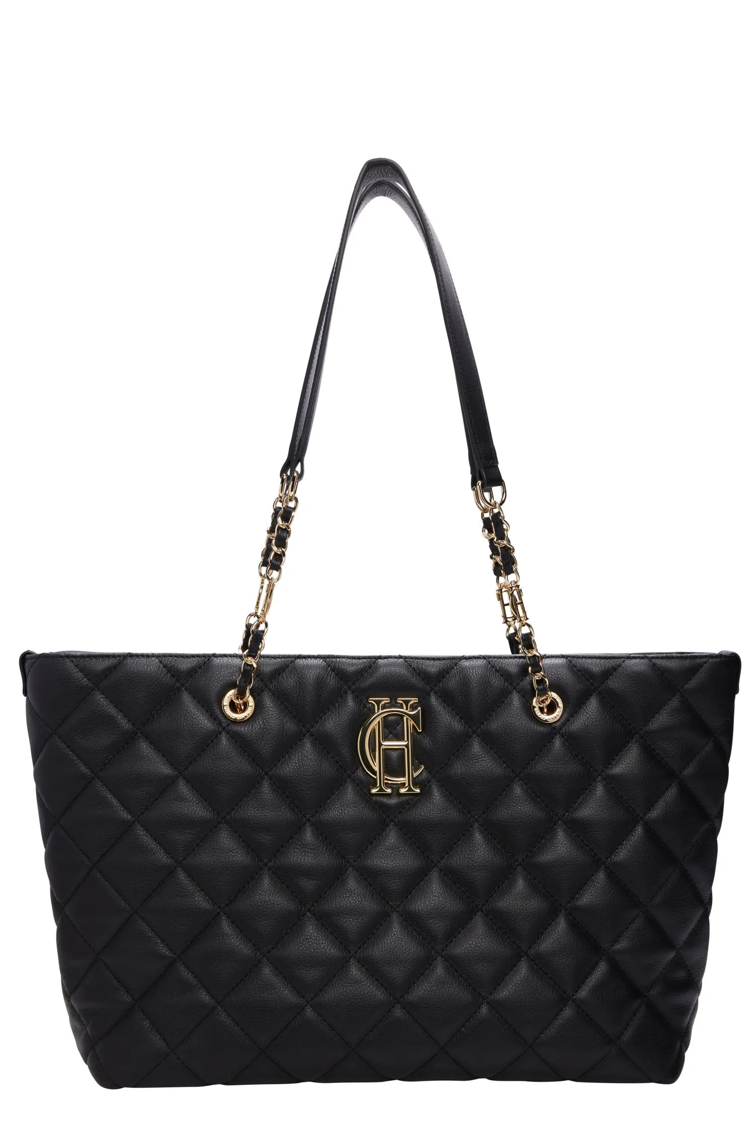 Soho Quilted Tote (Black)