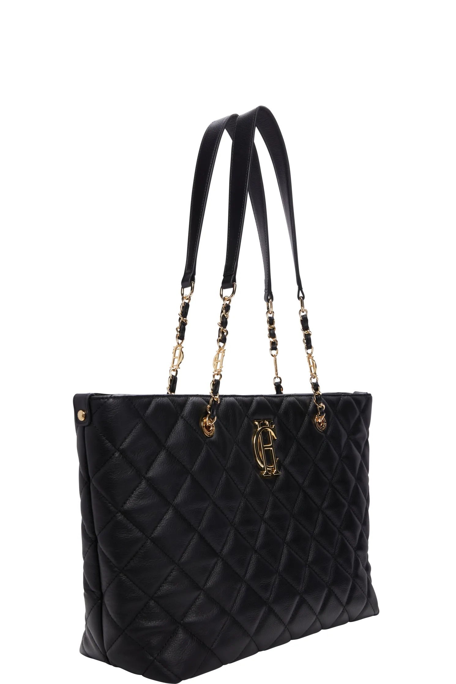 Soho Quilted Tote (Black)