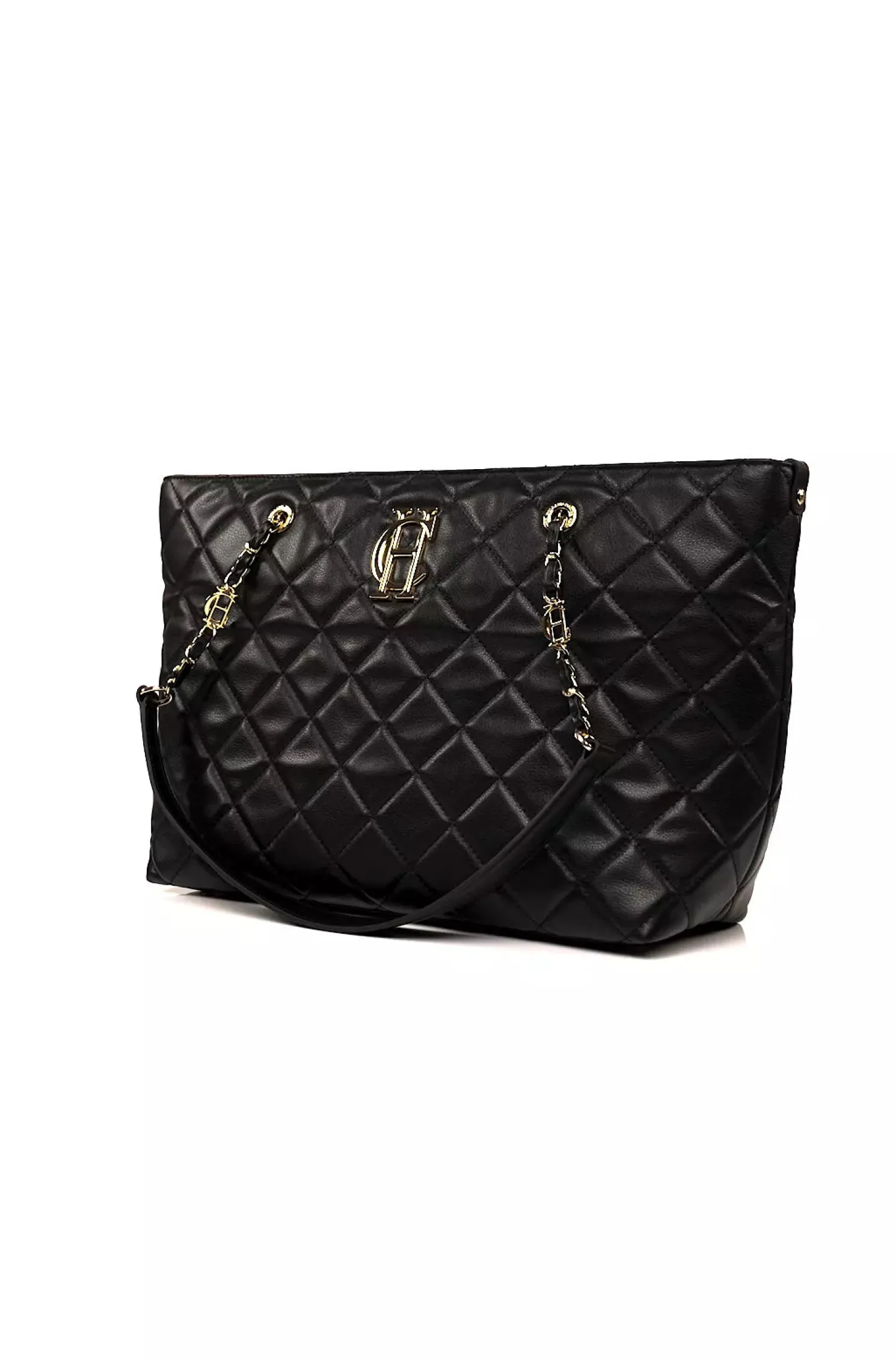 Soho Quilted Tote (Black)