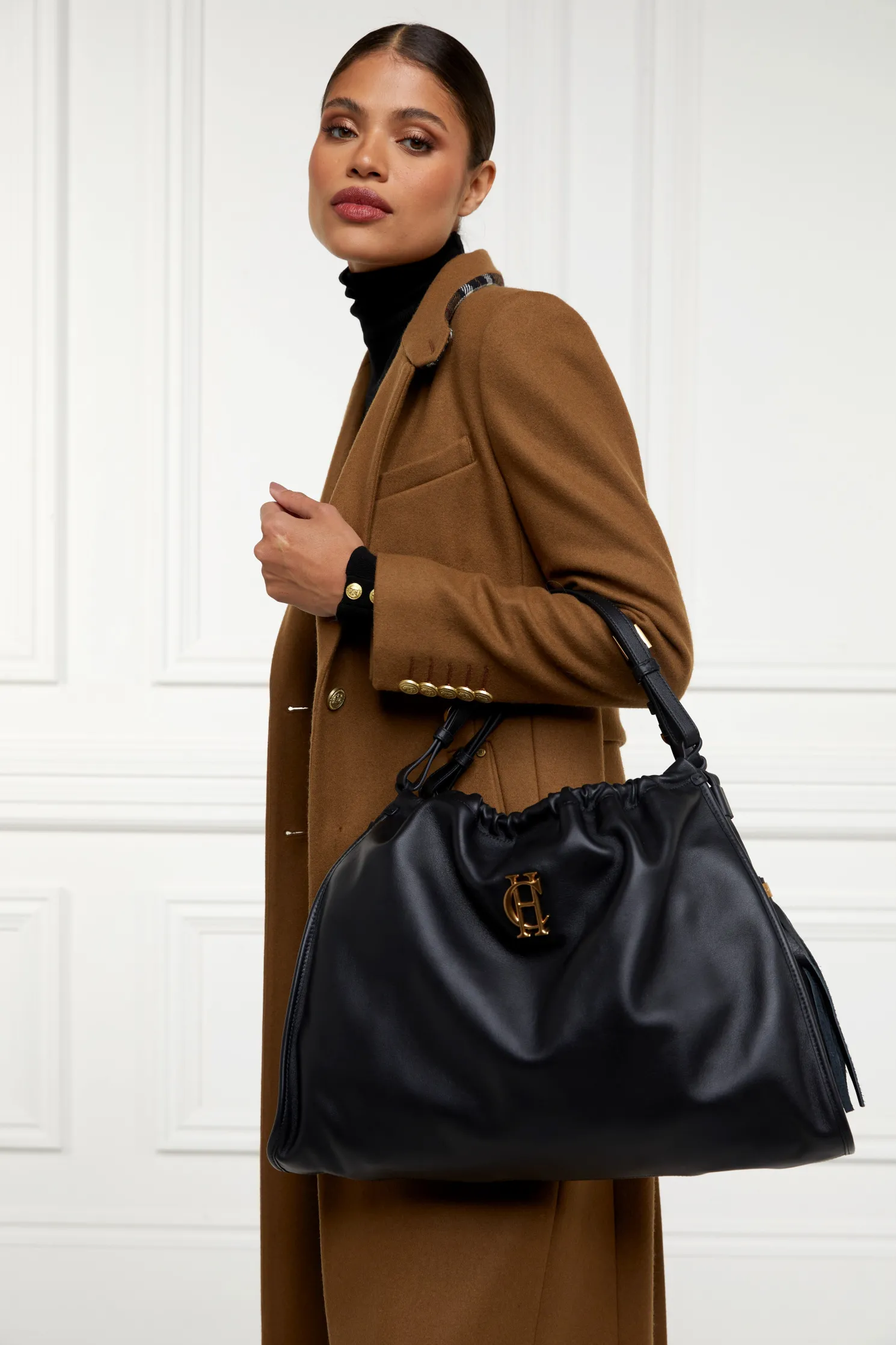 Soho Slouch Tote (Black)