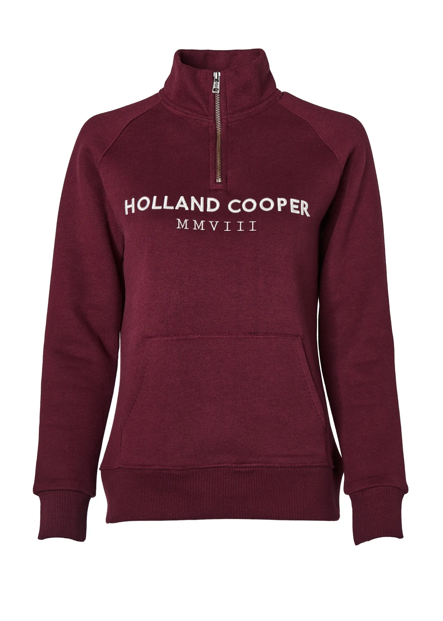 Sporting Heritage Zip Henley (Merlot)