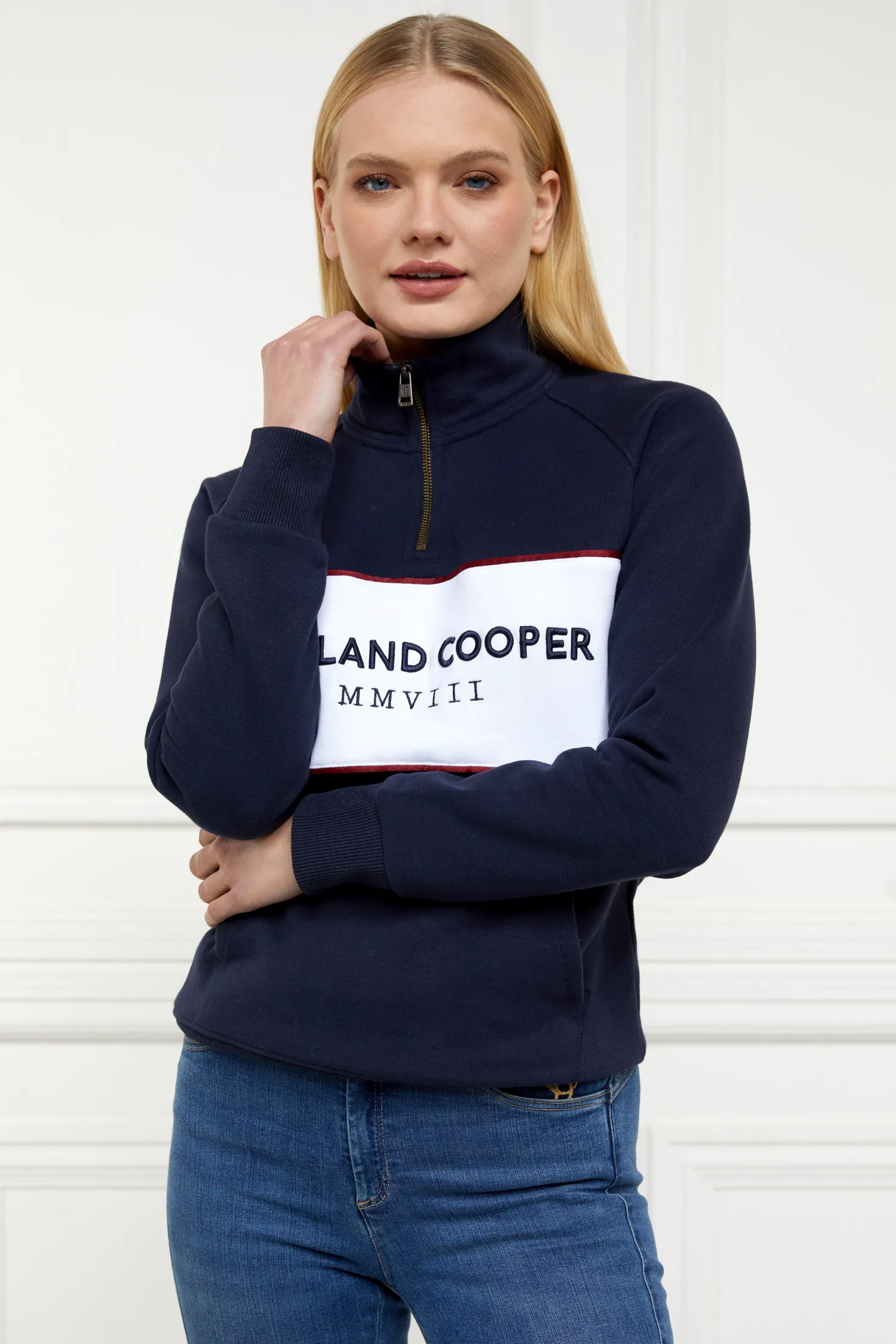 Sporting Heritage Zip Henley (Ink Navy)