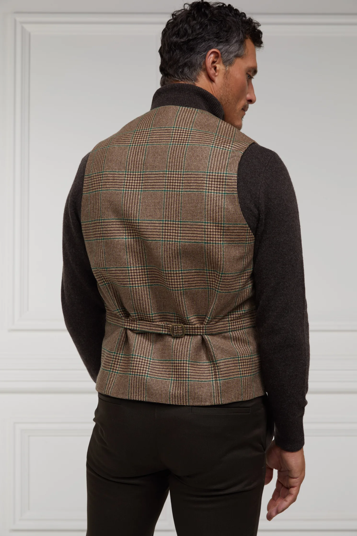 St James Waistcoat (Clarence Check Forest)