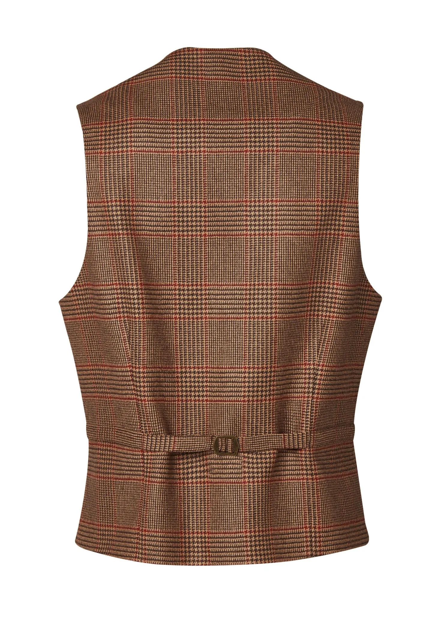 St James Waistcoat (Clarence Check Merlot)