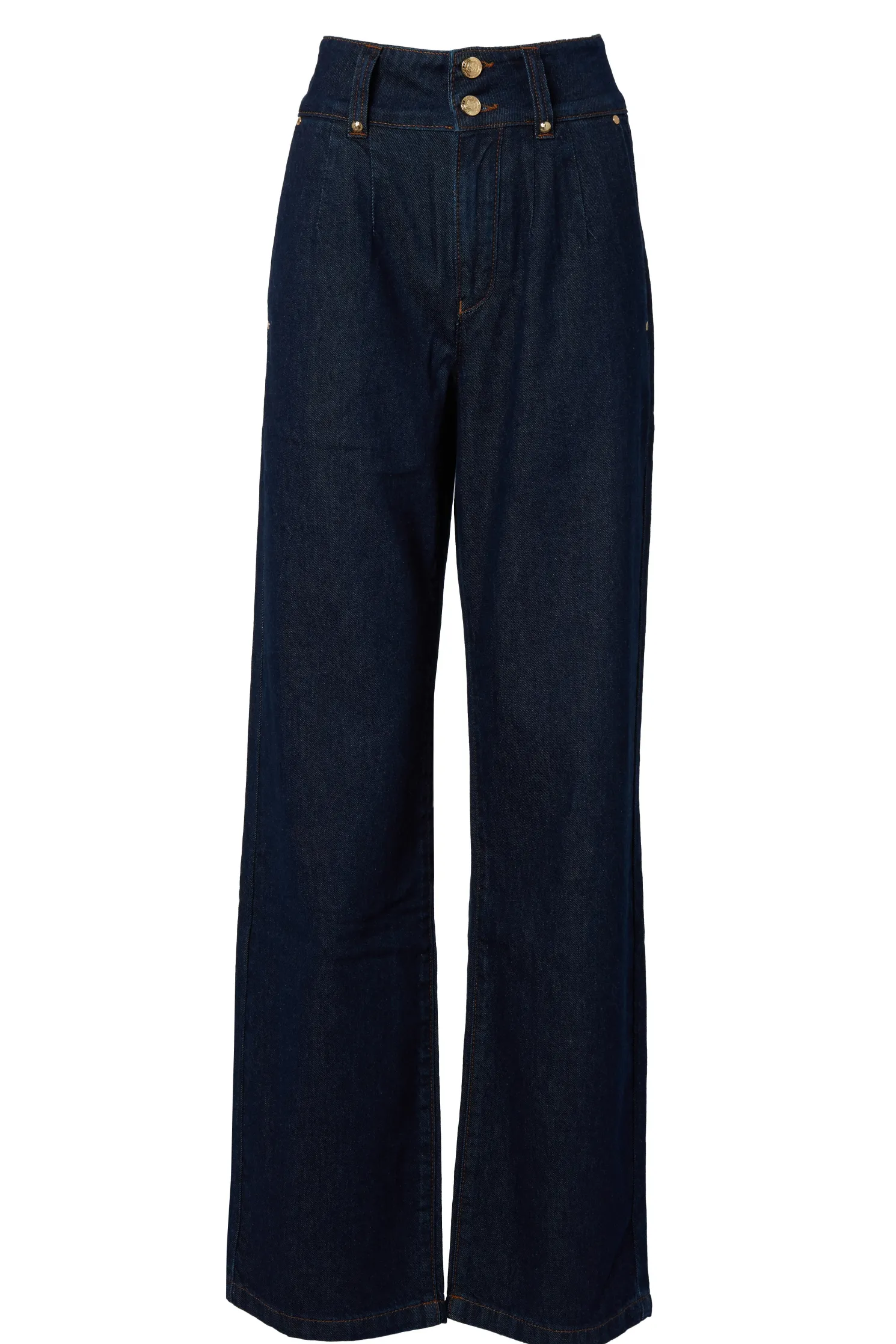 Tailored Wide Leg Jean (Deep Indigo)
