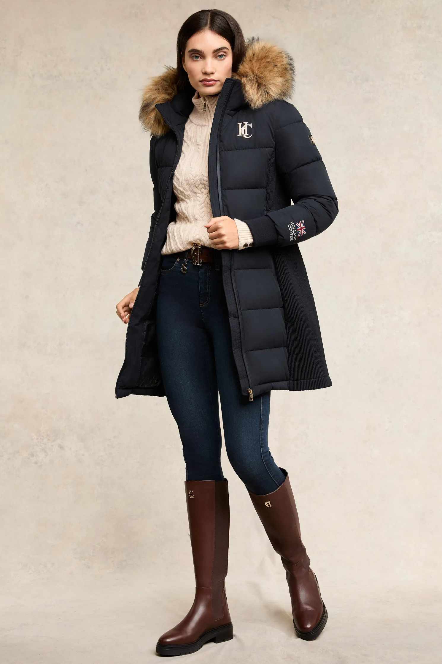Team Padded Coat (Ink Navy)
