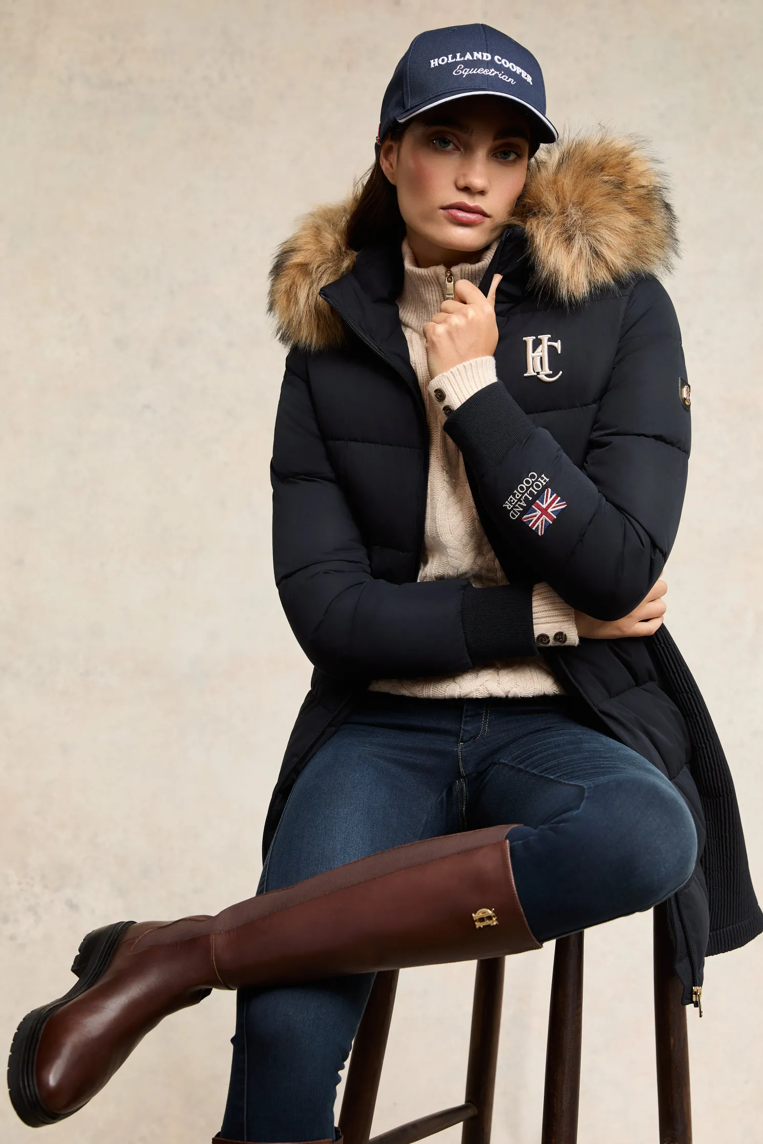 Team Padded Coat (Ink Navy)