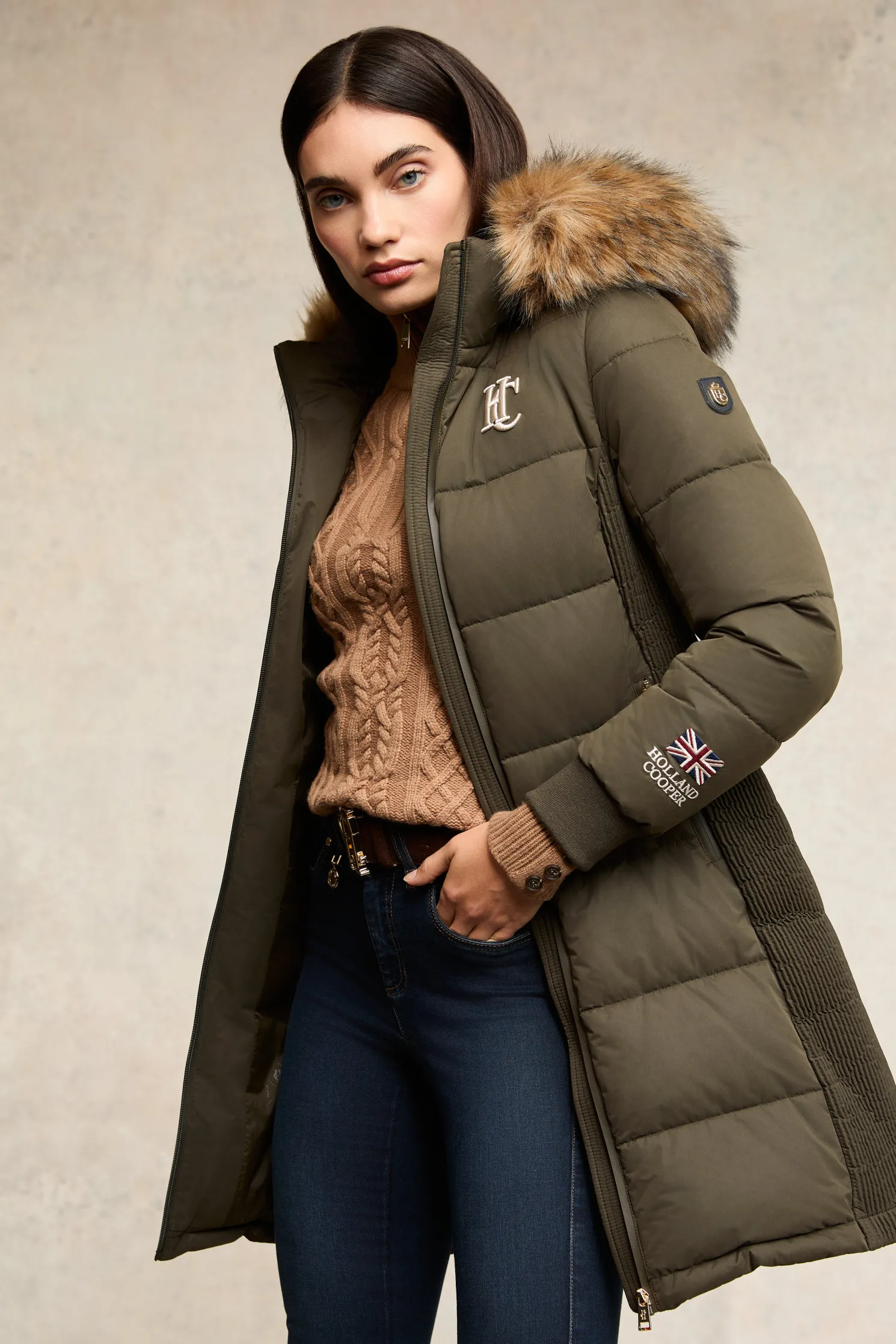 Team Padded Coat (Khaki)