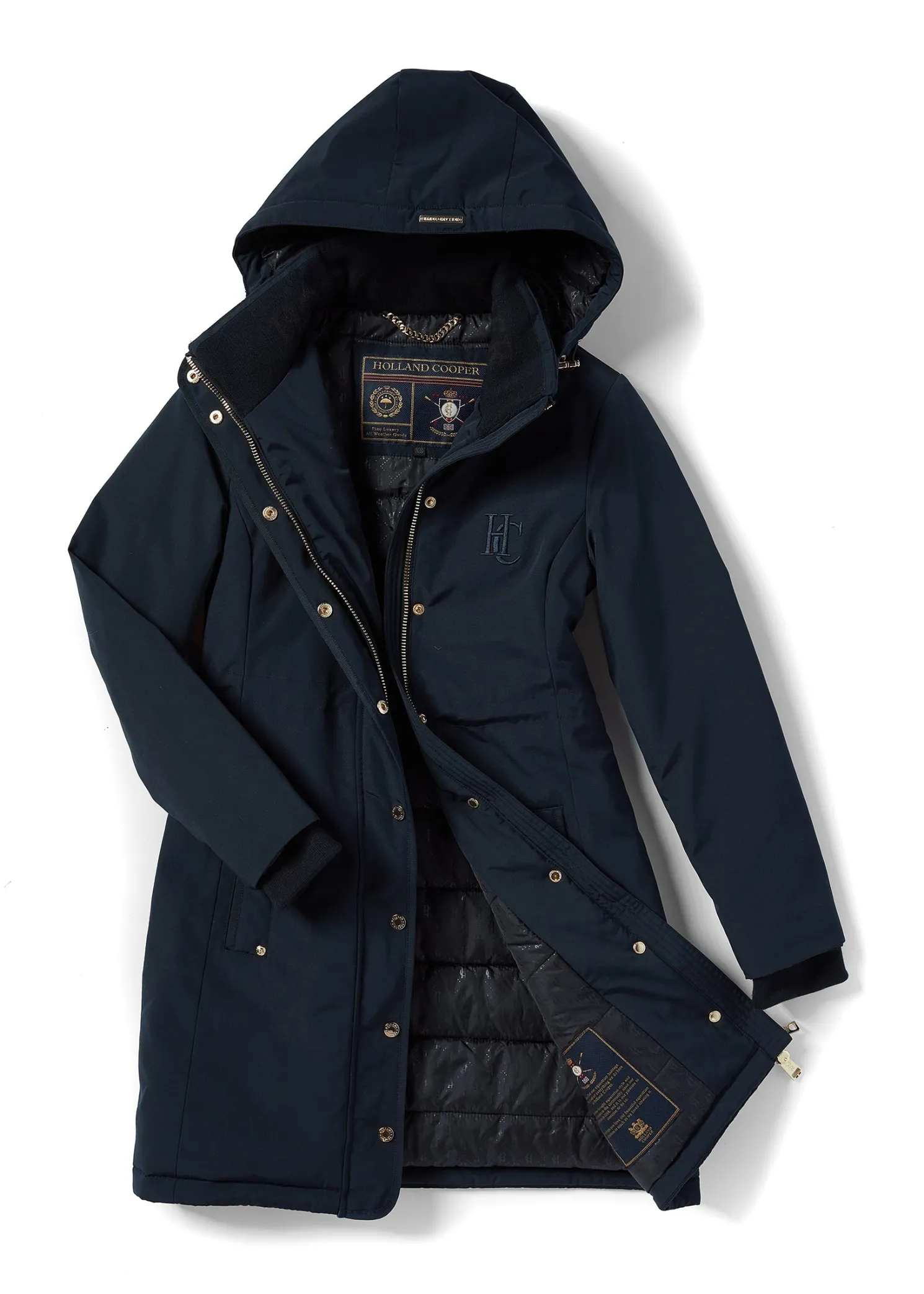 Team Waterproof Coat (Ink Navy Mono)