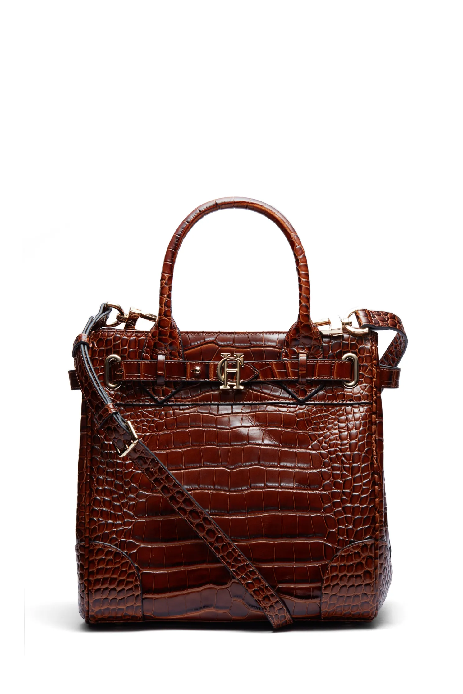 The Brompton Mini Tote (Tan Croc)