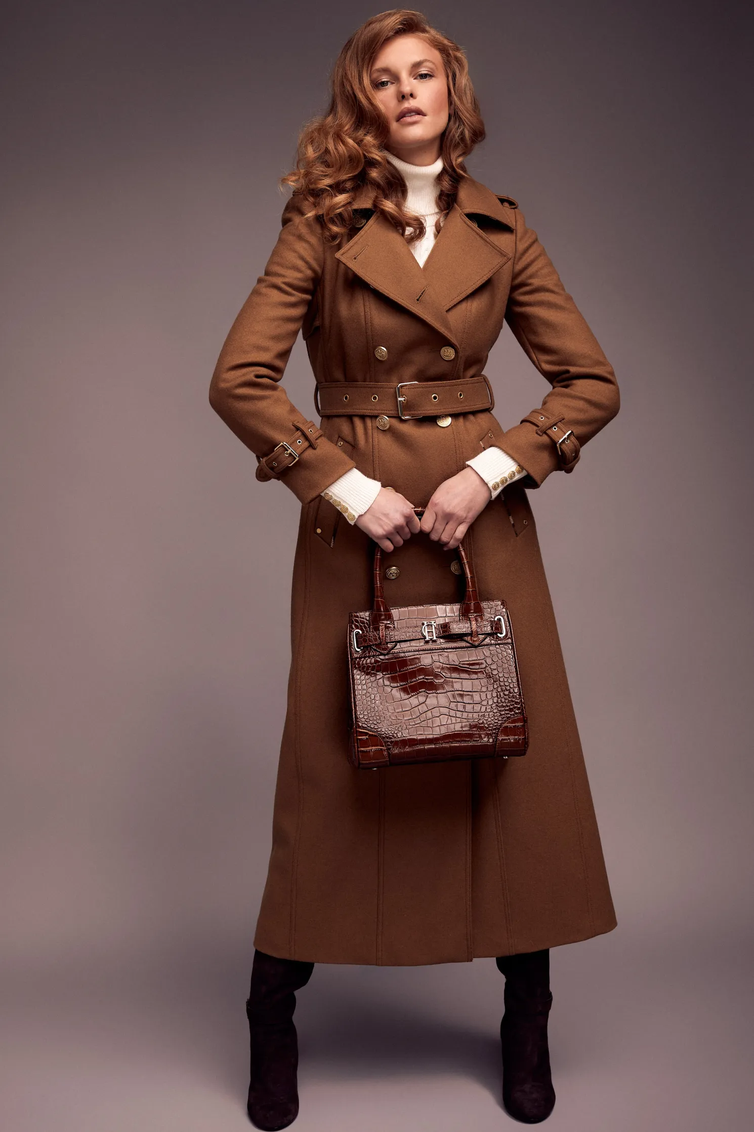 The Brompton Mini Tote (Tan Croc)