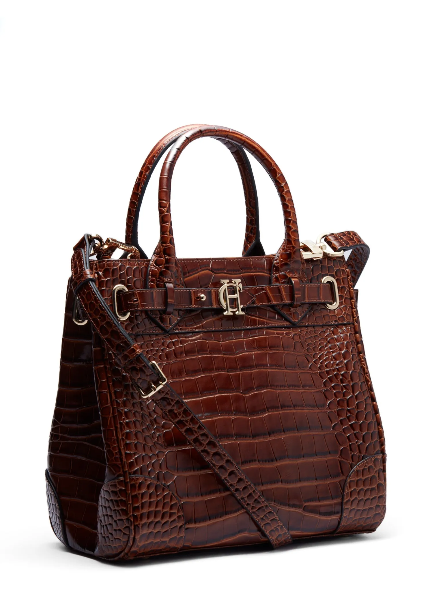 The Brompton Mini Tote (Tan Croc)
