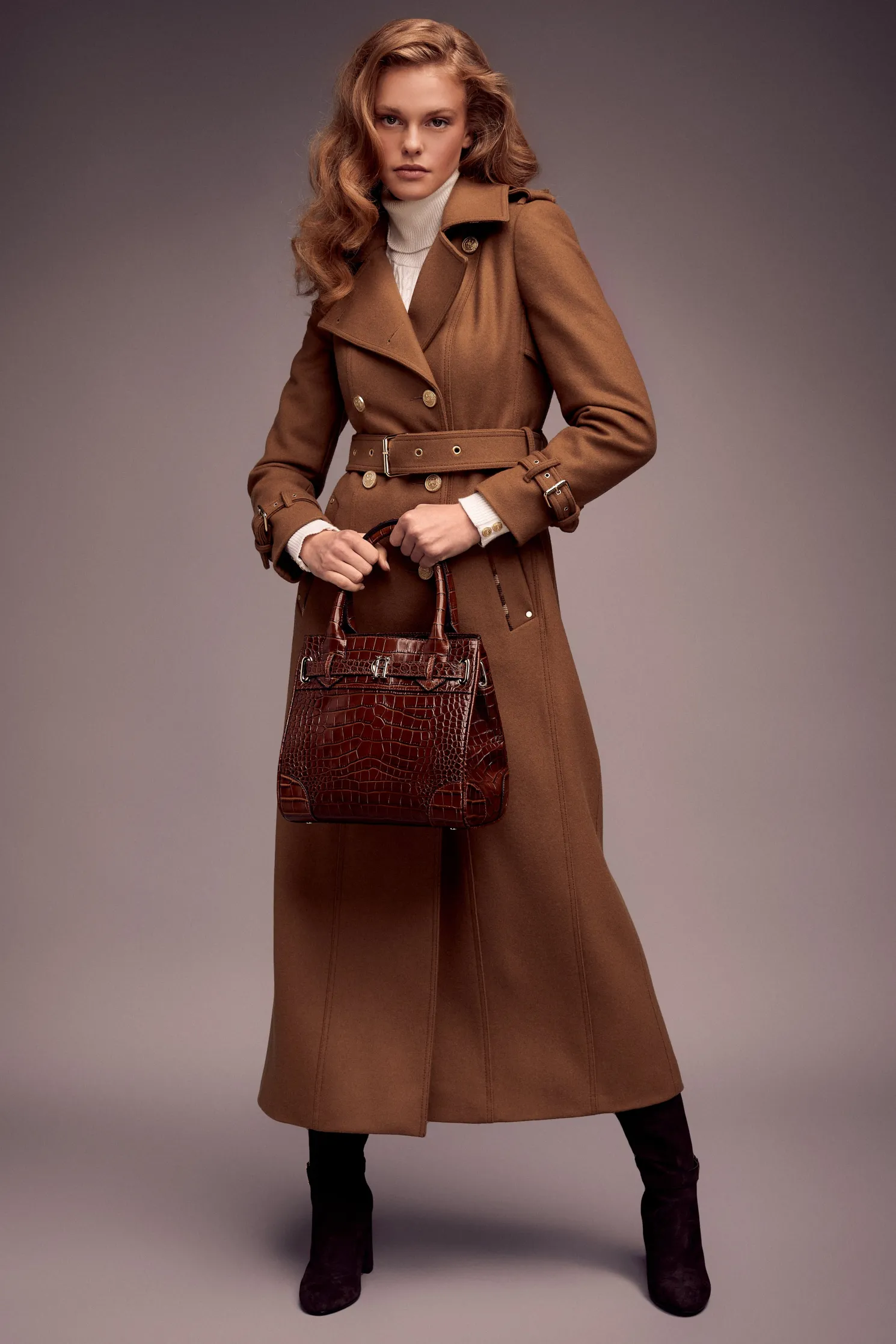 The Brompton Mini Tote (Tan Croc)