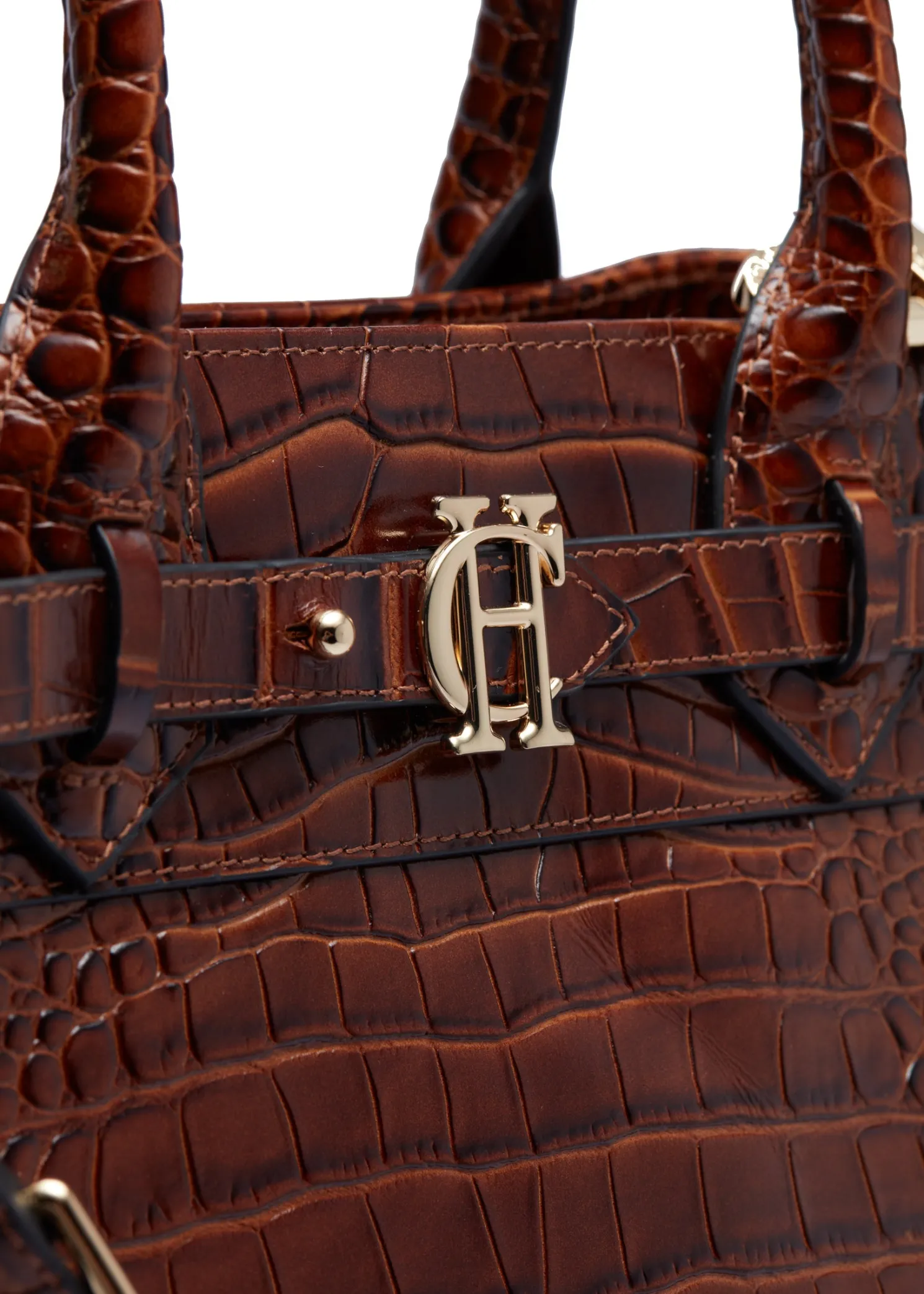 The Brompton Mini Tote (Tan Croc)