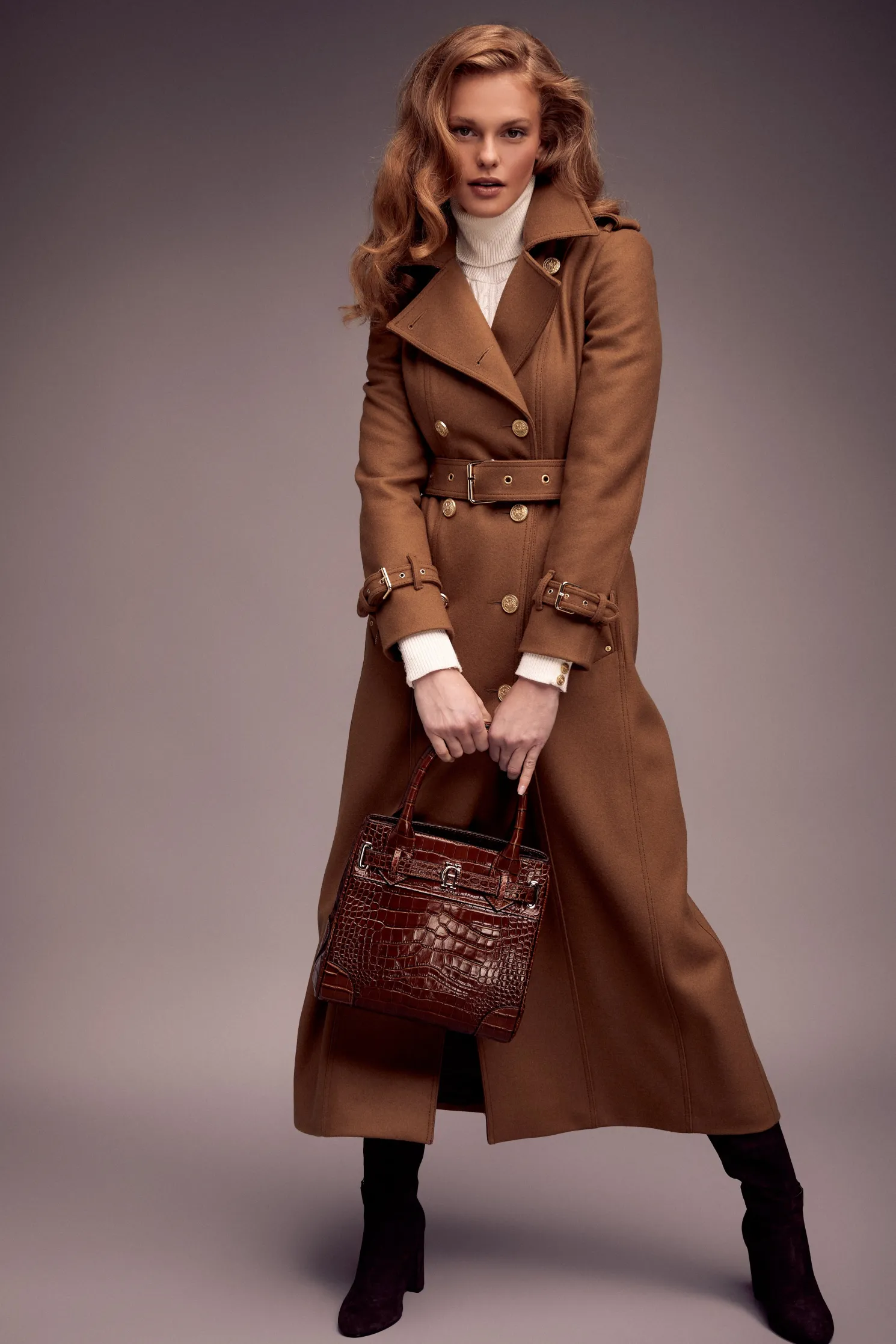 The Brompton Mini Tote (Tan Croc)