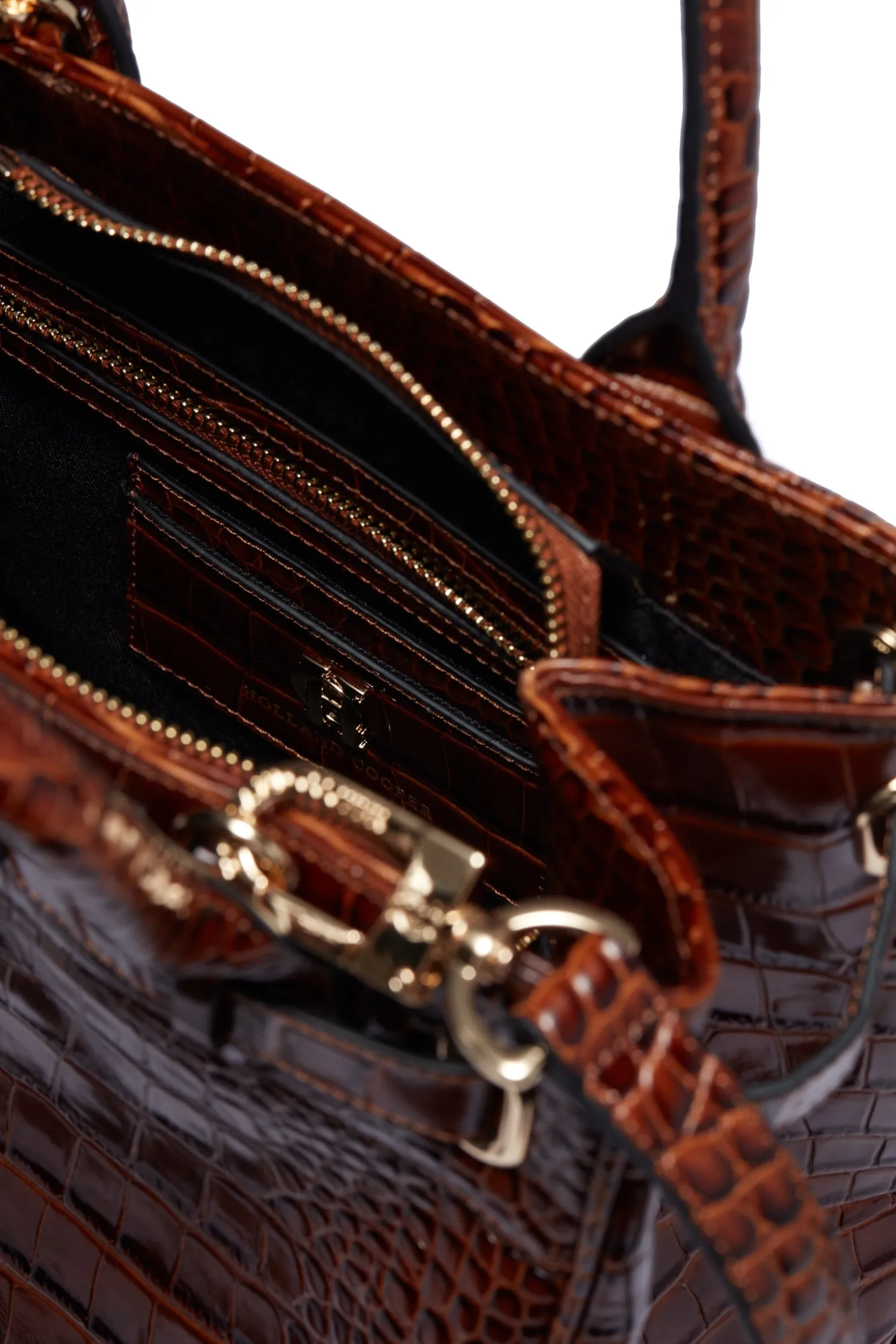 The Brompton Mini Tote (Tan Croc)