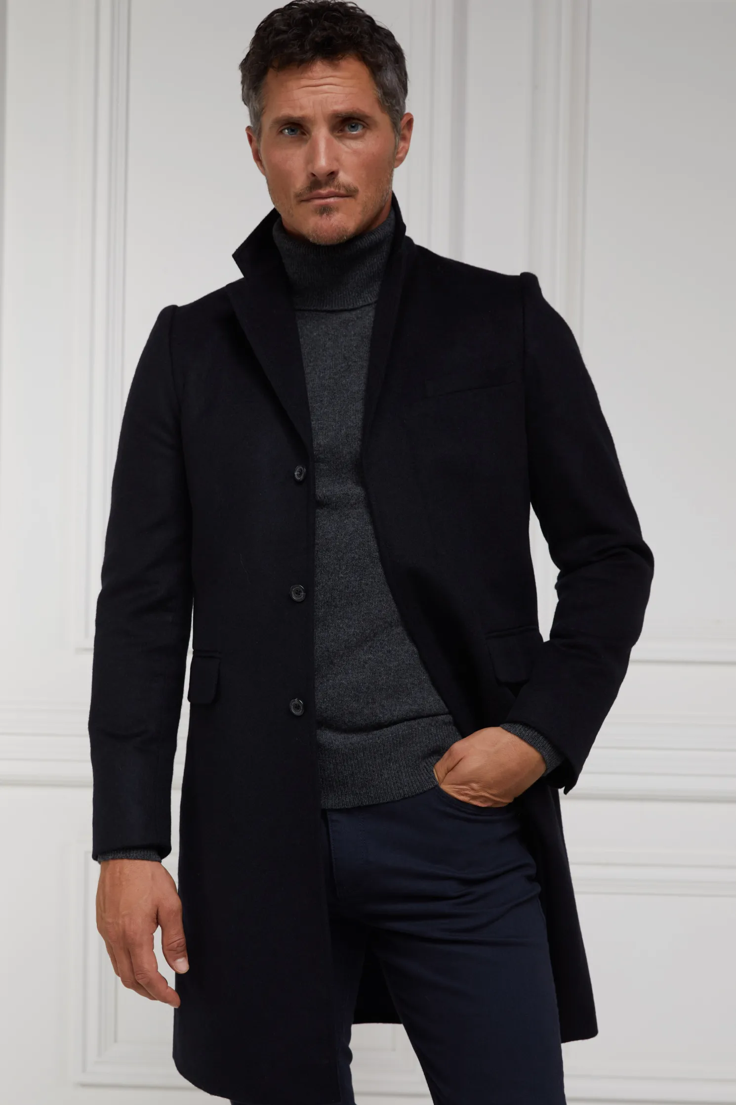 The Cheltenham Coat (Soft Navy)