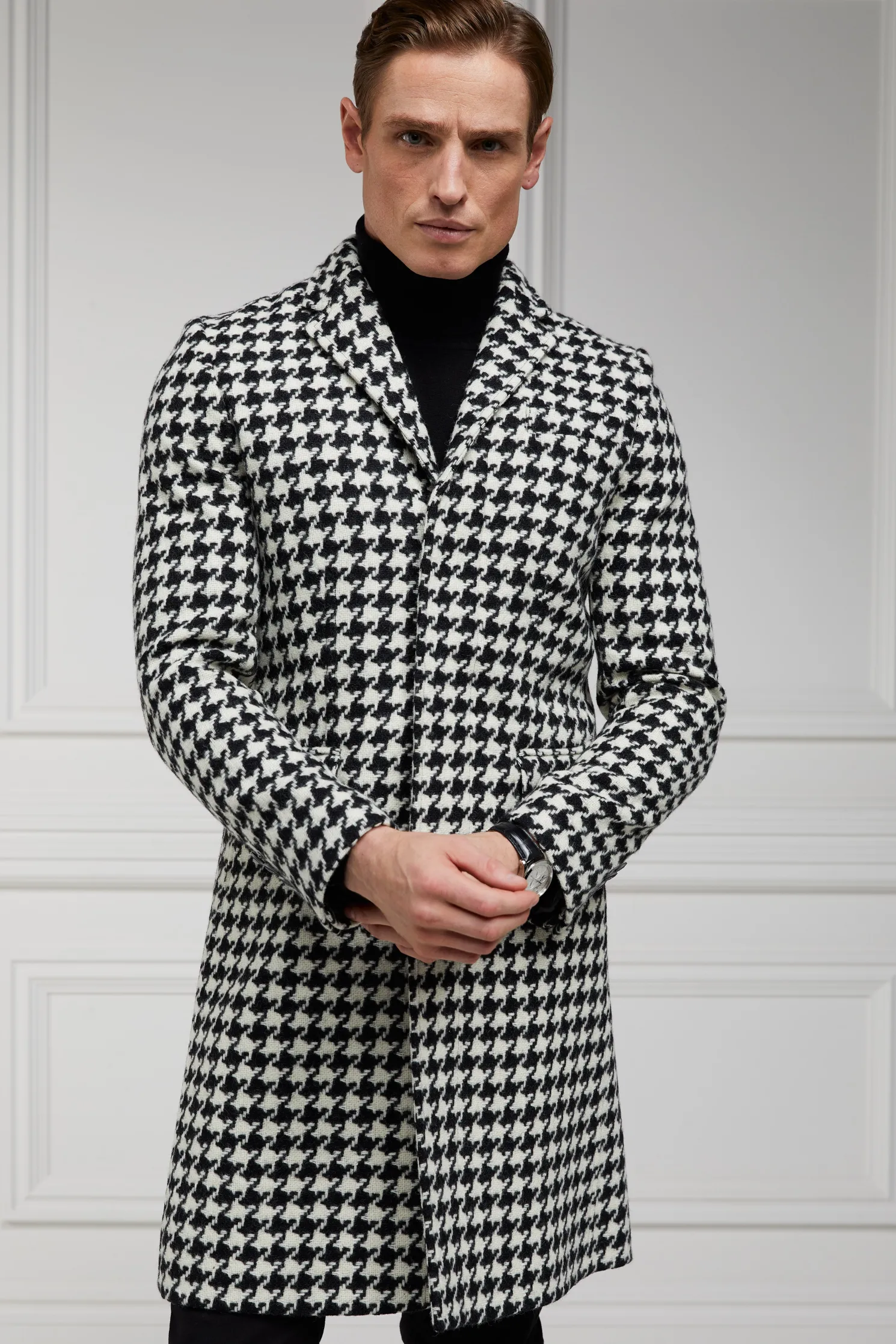 The Cheltenham Coat (Large Scale Houndstooth)
