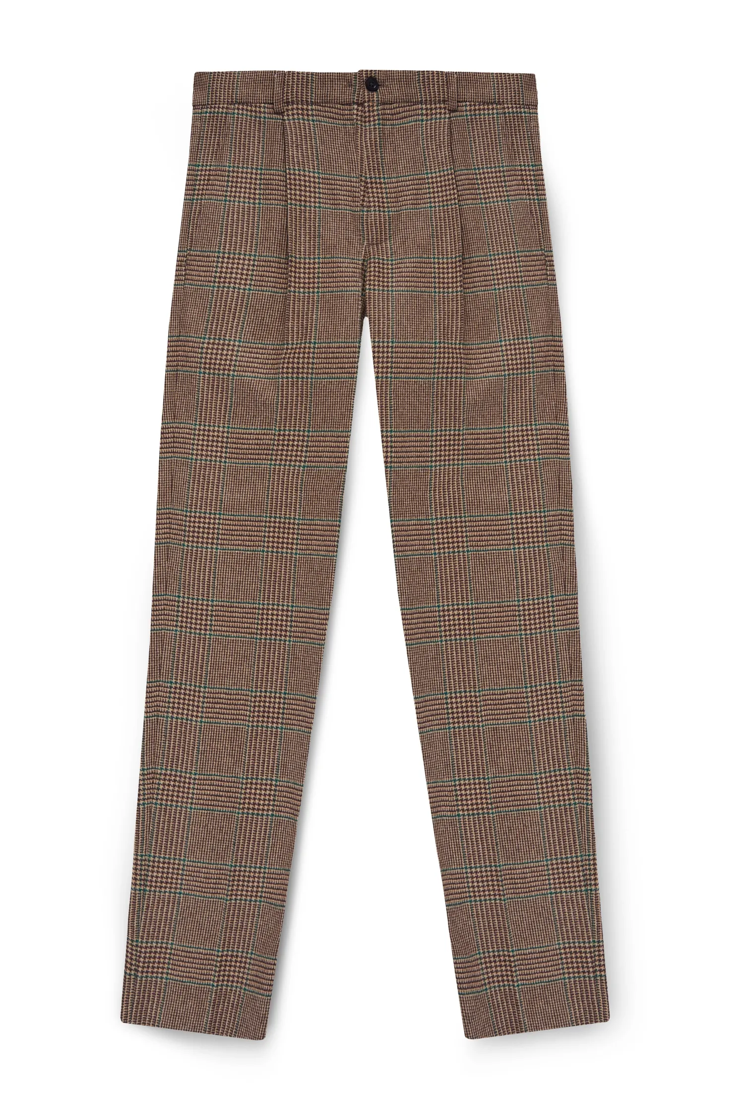 The Classic Trouser (Clarence Check Forest)