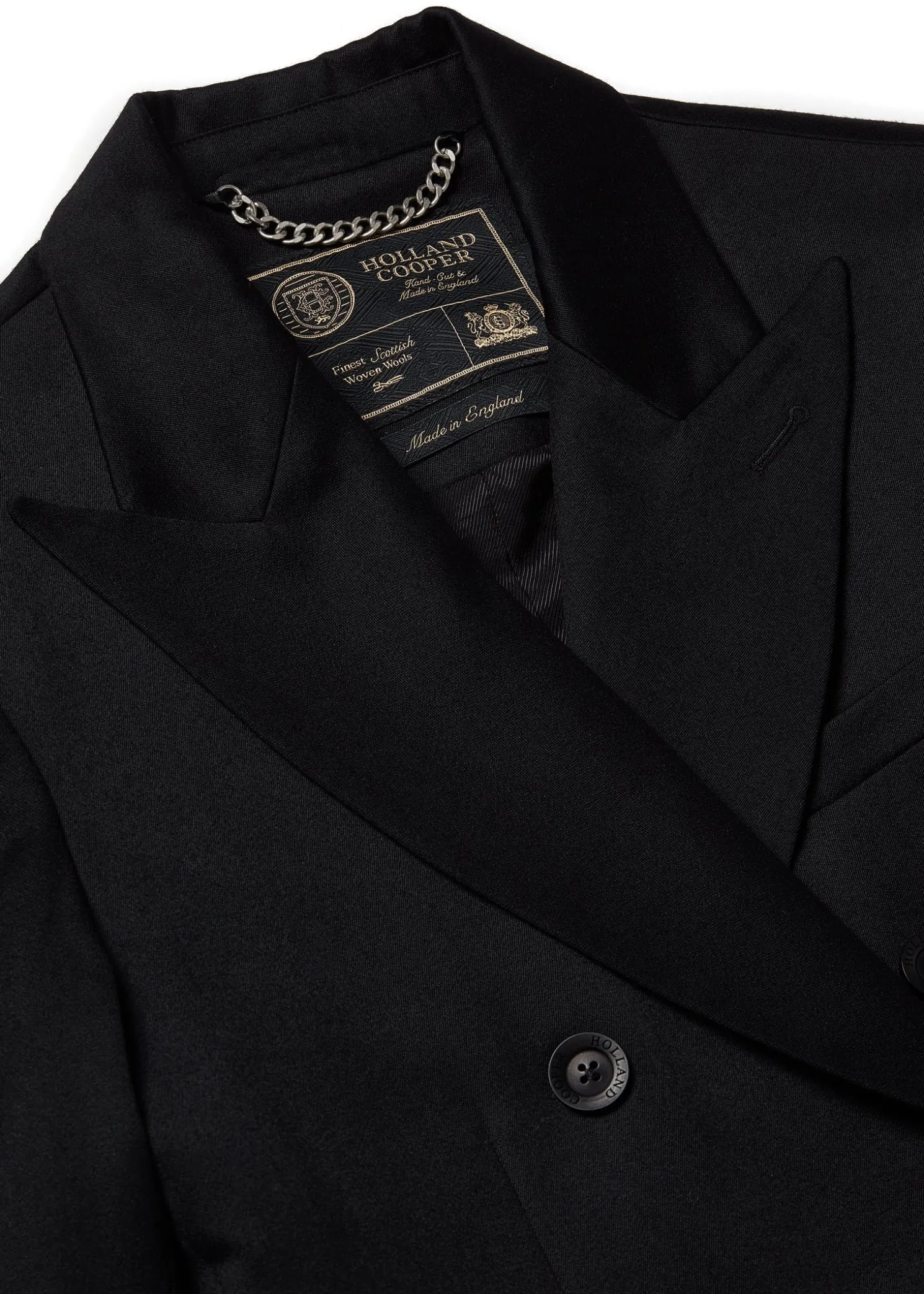 The Double Breasted Blazer (Black Barathea)