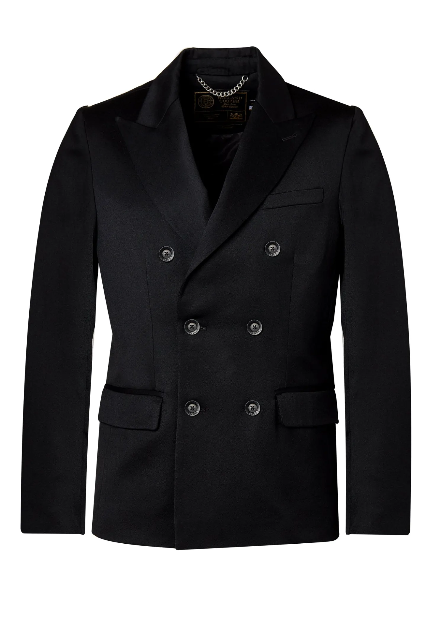 The Double Breasted Blazer (Black Barathea)