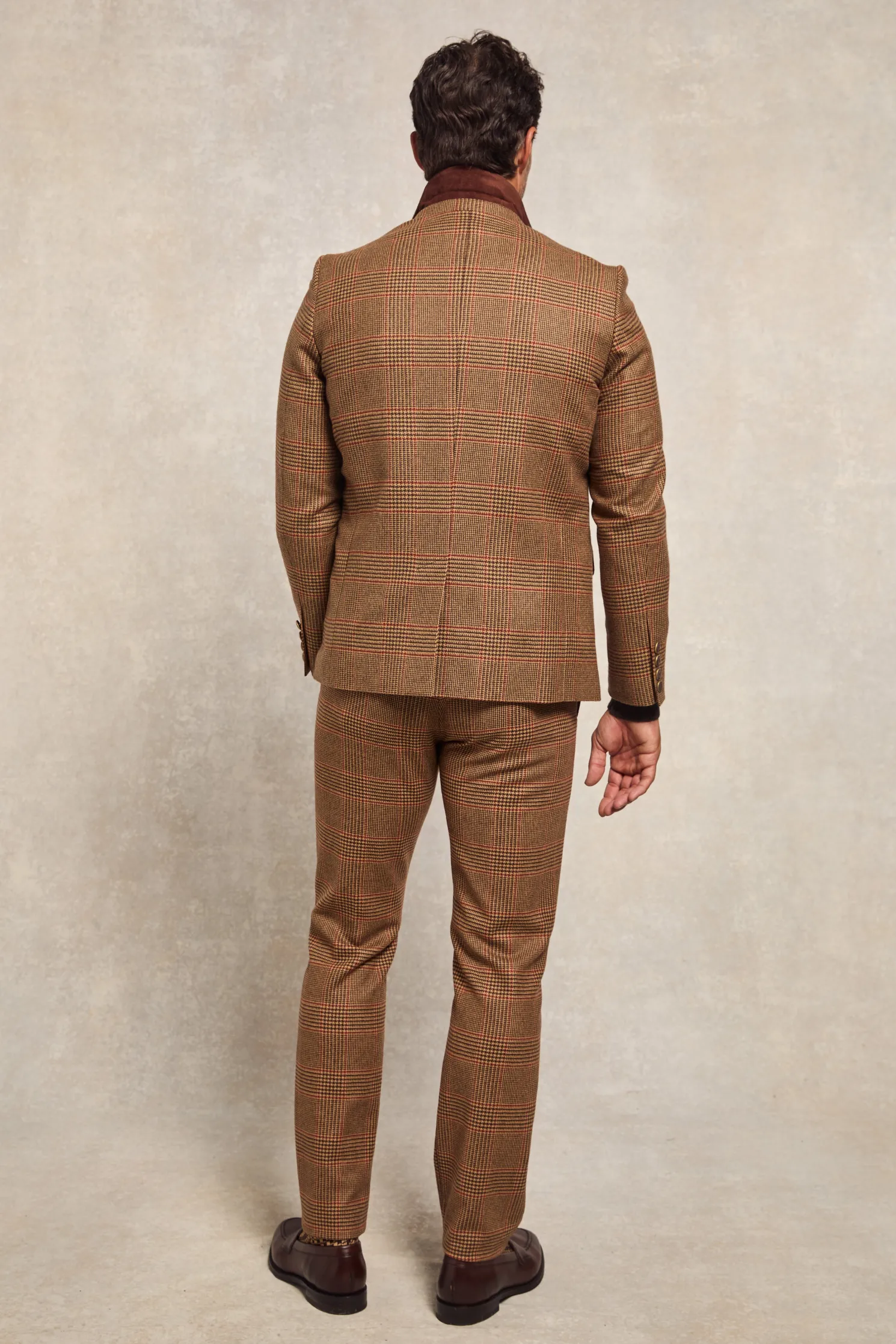 The Single Breasted Blazer (Clarence Check Merlot)