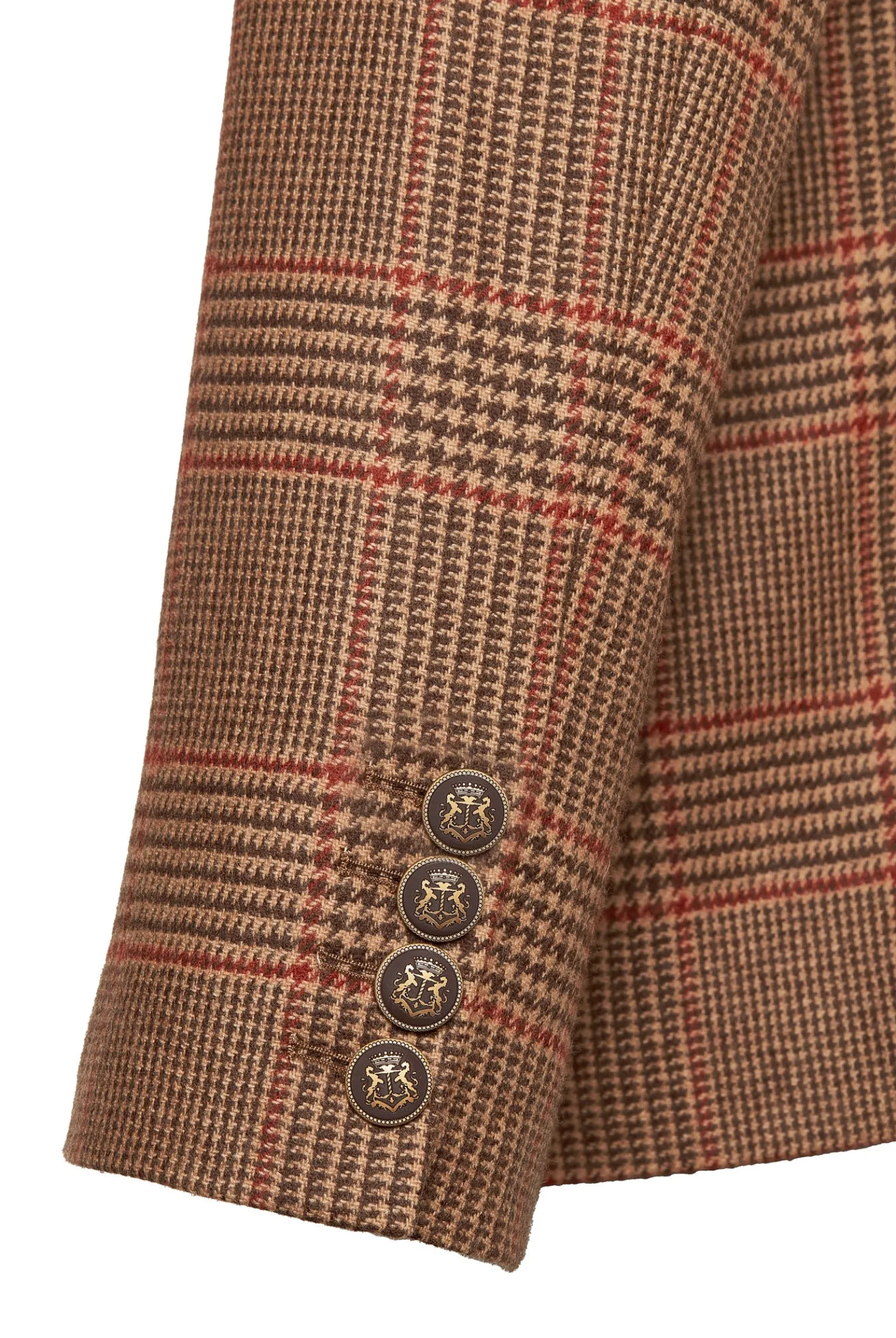 The Single Breasted Blazer (Clarence Check Merlot)