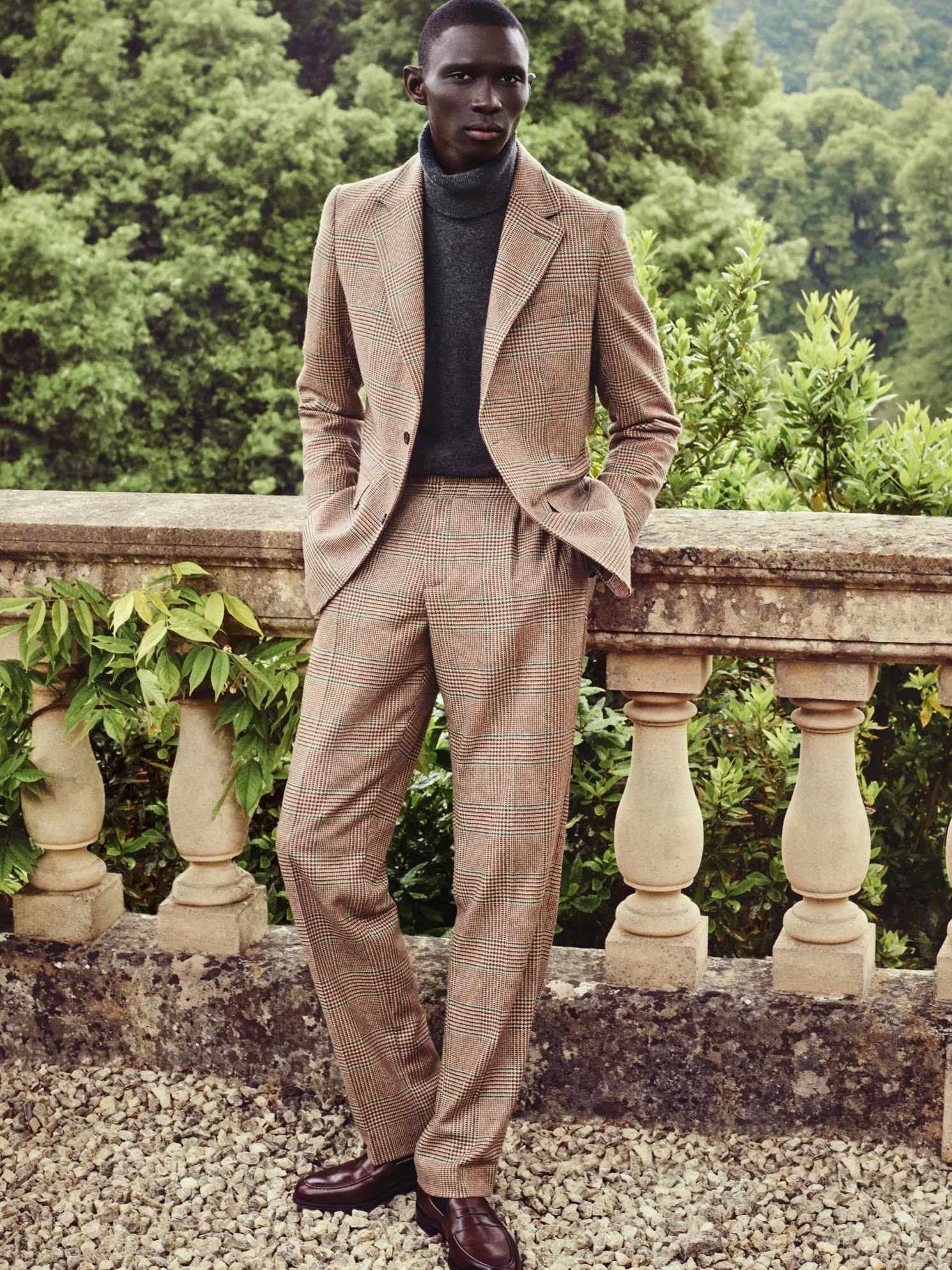 The Single Breasted Blazer (Clarence Check Forest)