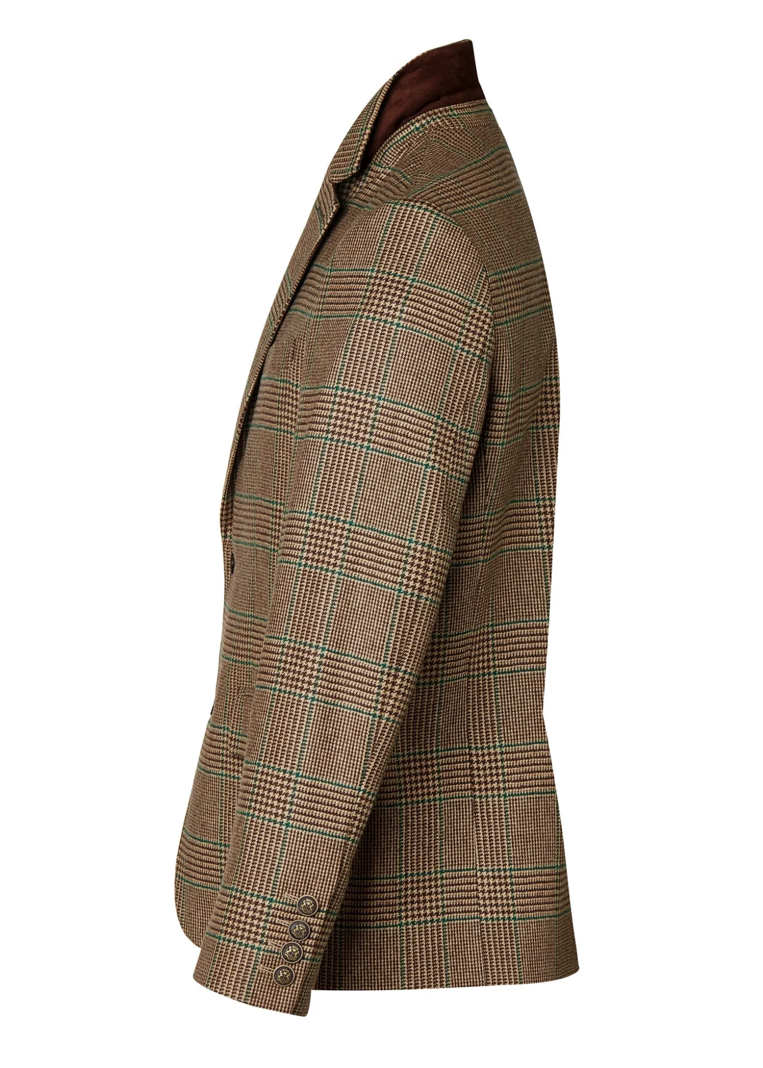 The Single Breasted Blazer (Clarence Check Forest)