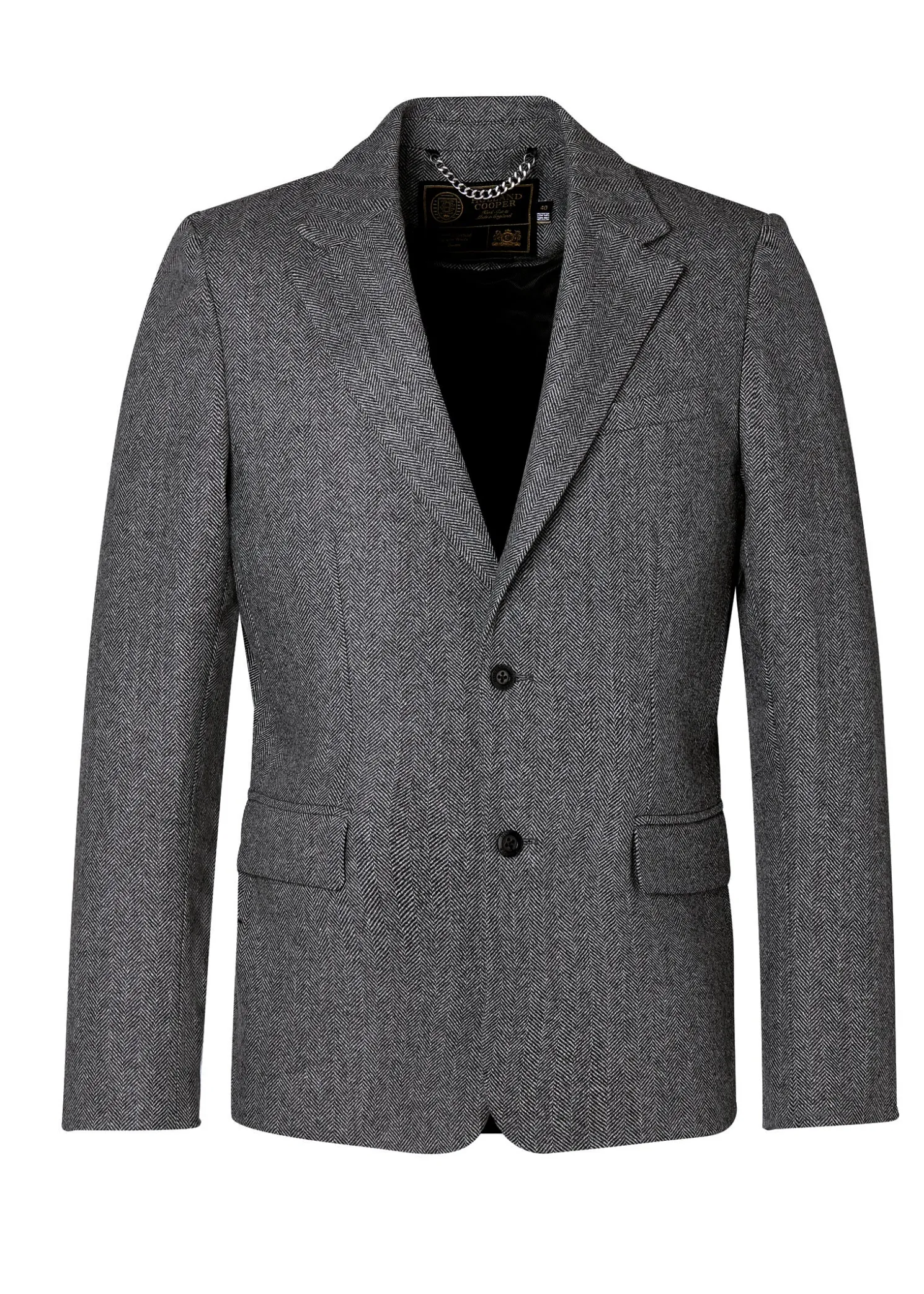The Single Breasted Blazer (Mono Herringbone)