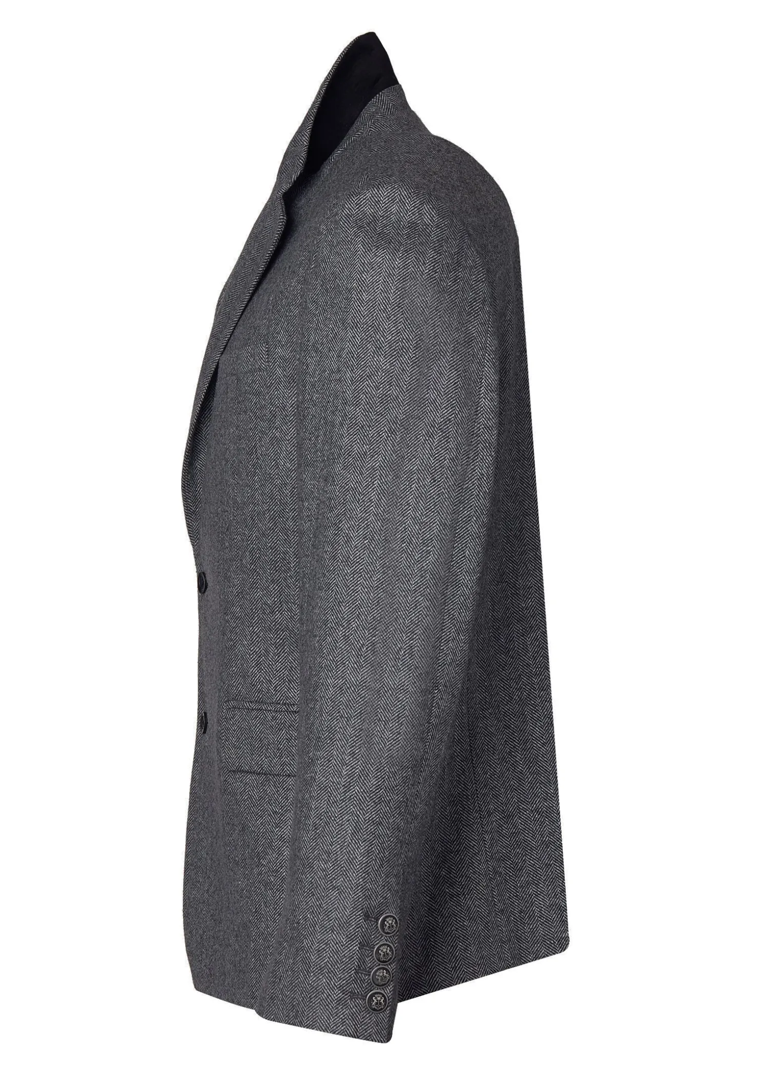 The Single Breasted Blazer (Mono Herringbone)