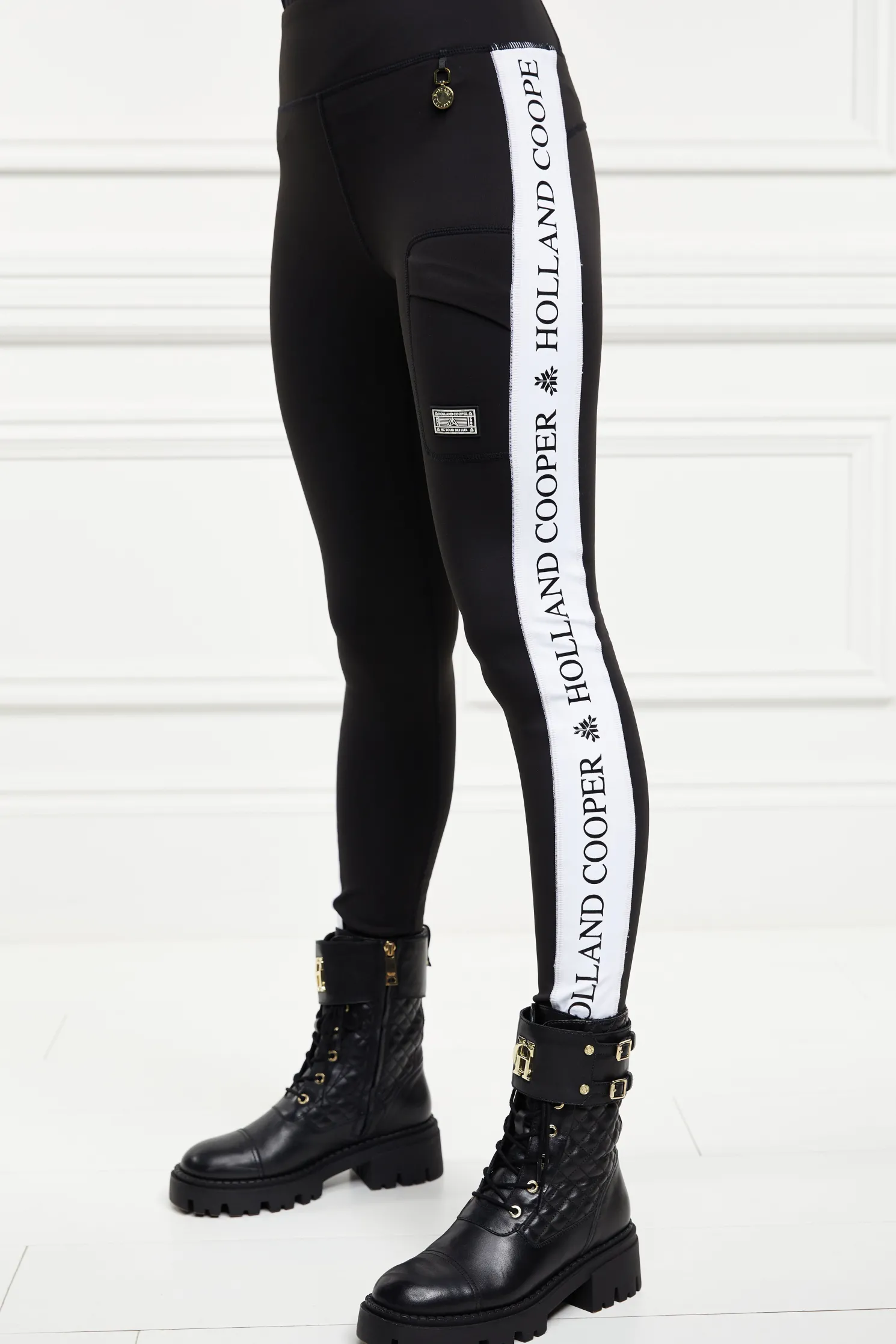Thermal Panel Ski Leggings (Black)