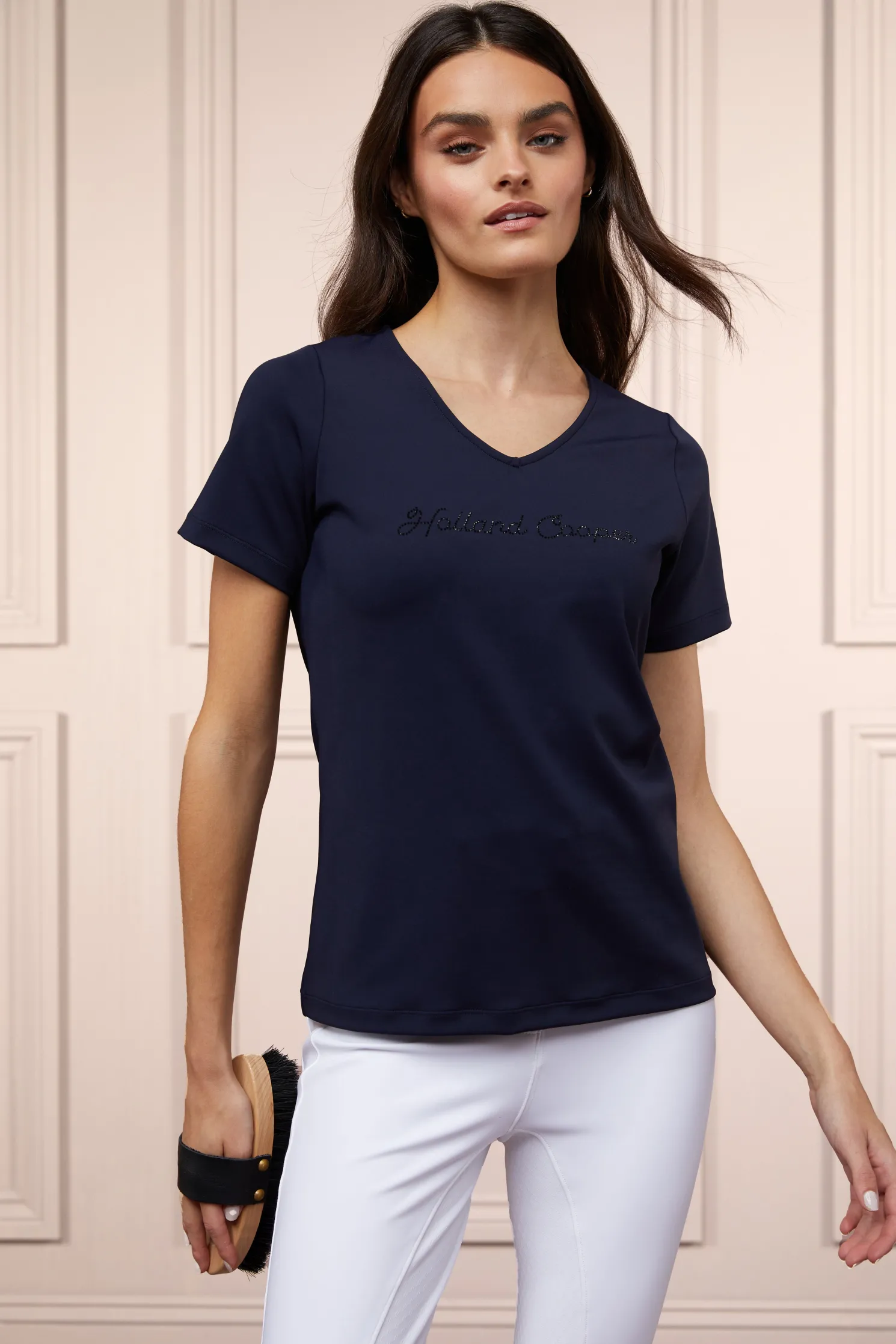 Training V-Neck Tee (Ink Navy)