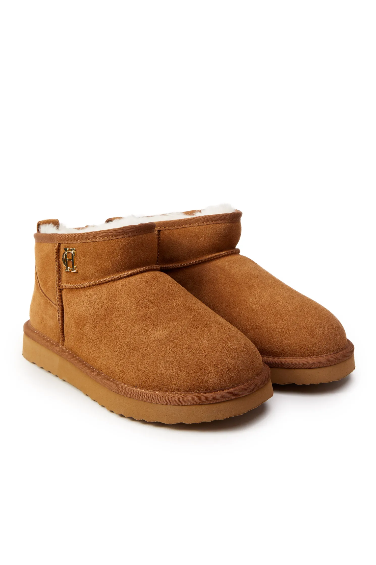Ultra Mini Shearling Boot (Tan)
