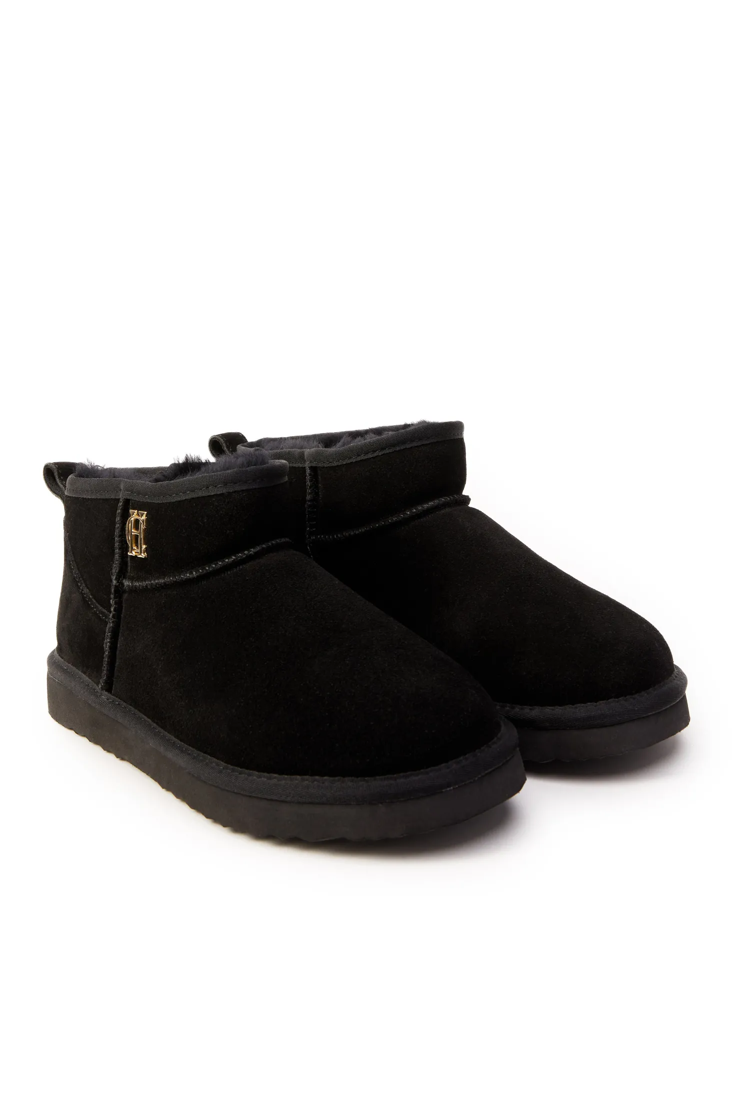 Ultra Mini Shearling Boot (Black)