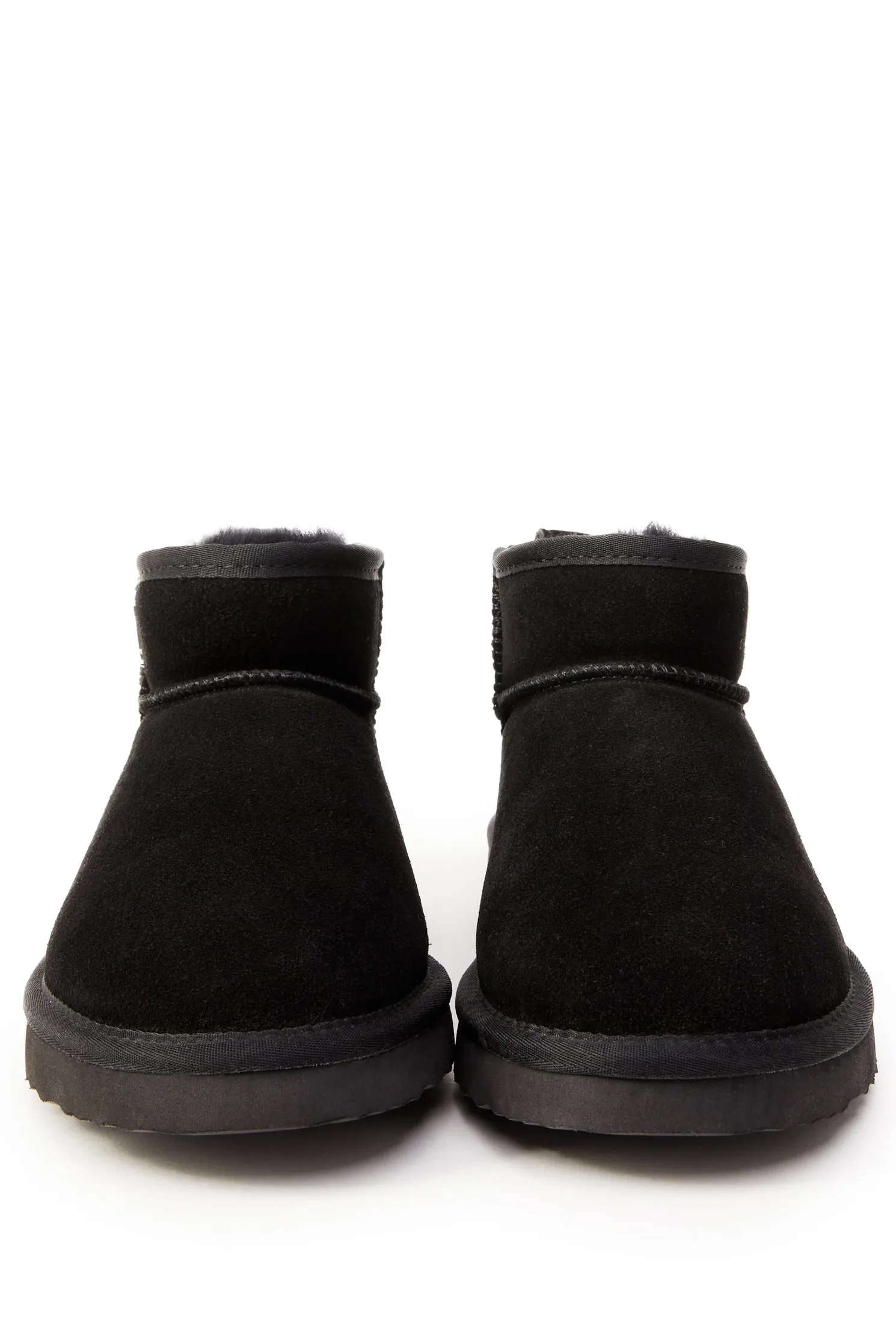 Ultra Mini Shearling Boot (Black)