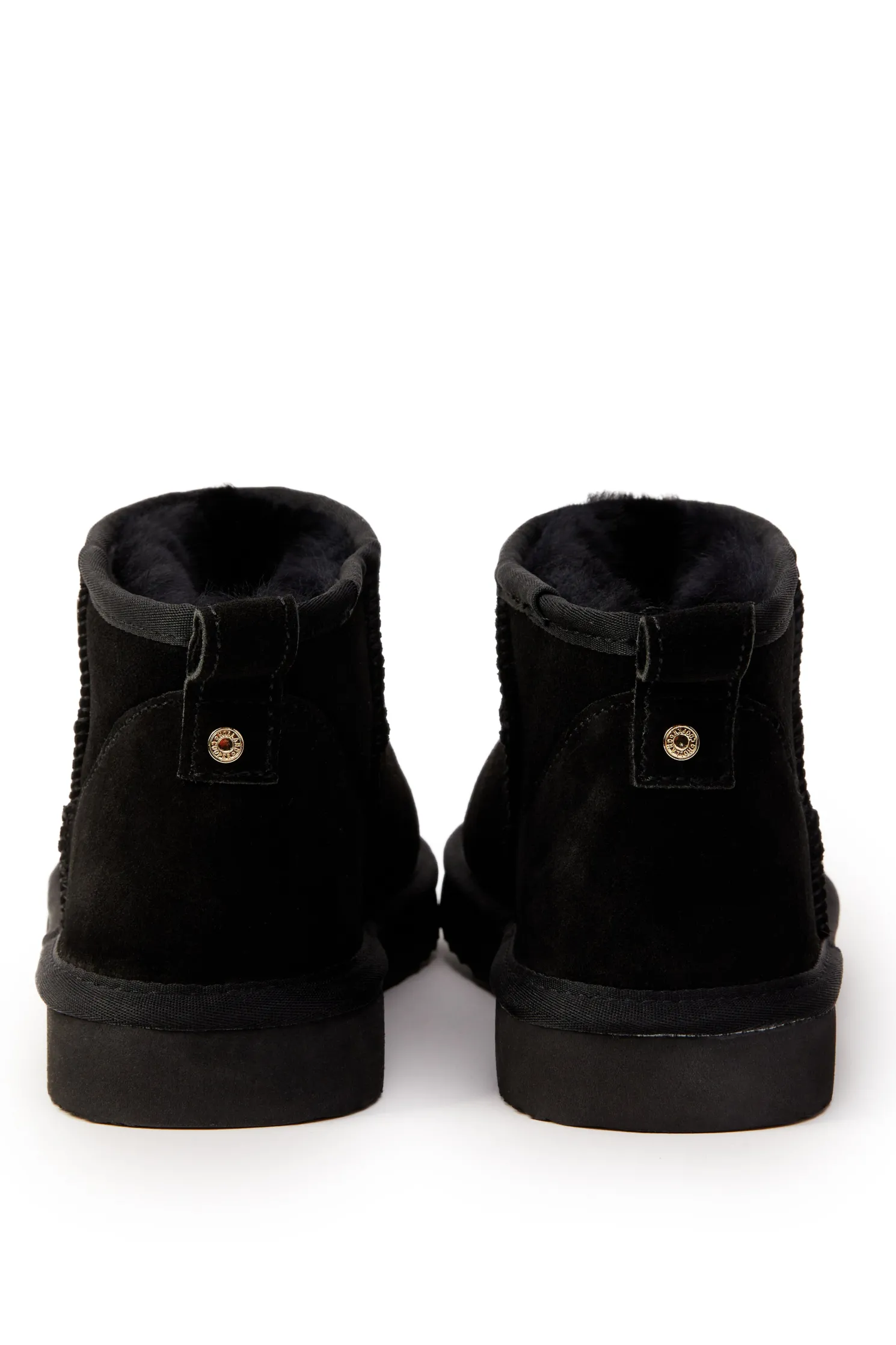 Ultra Mini Shearling Boot (Black)