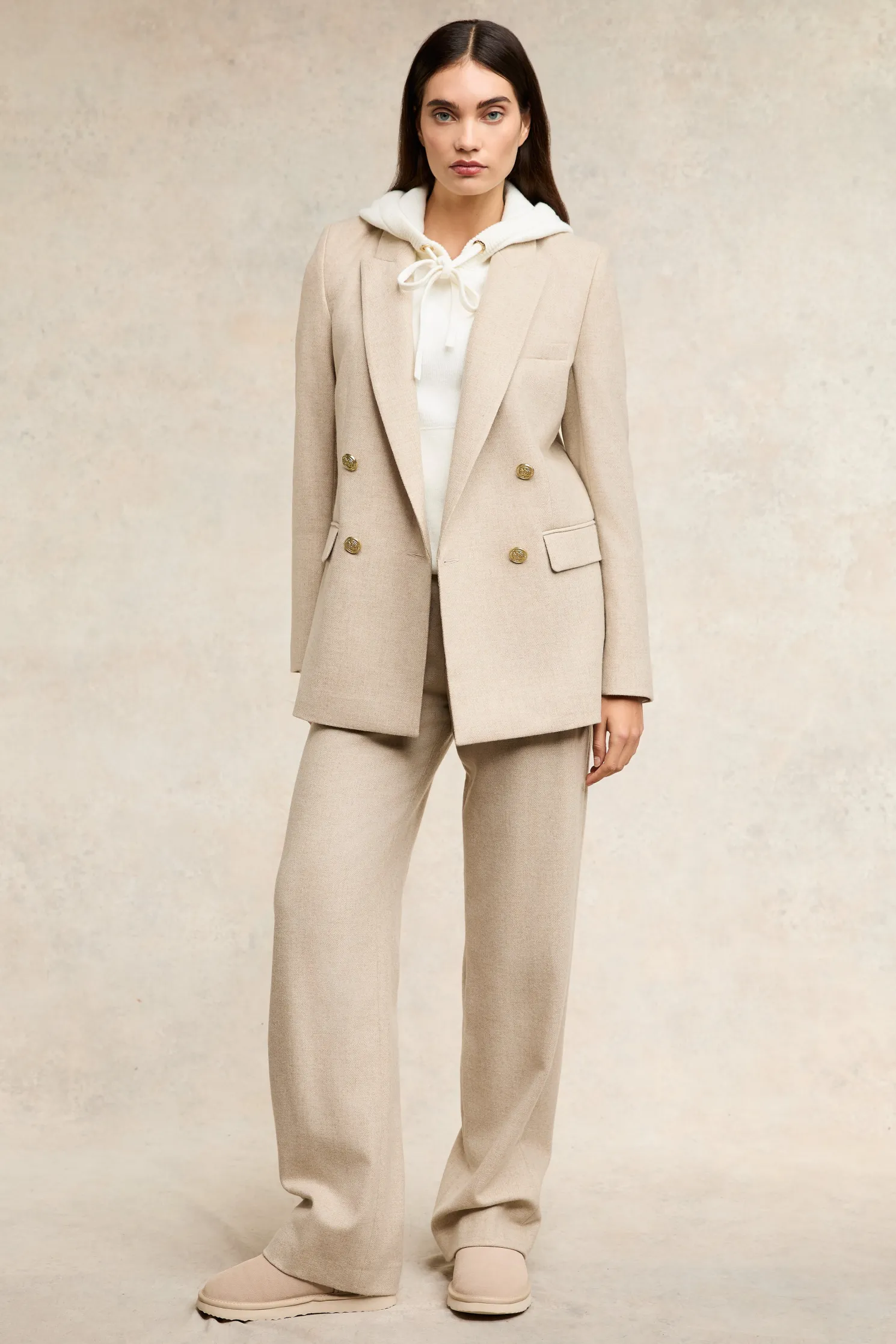 Verbier Knitted Hoodie (Natural)