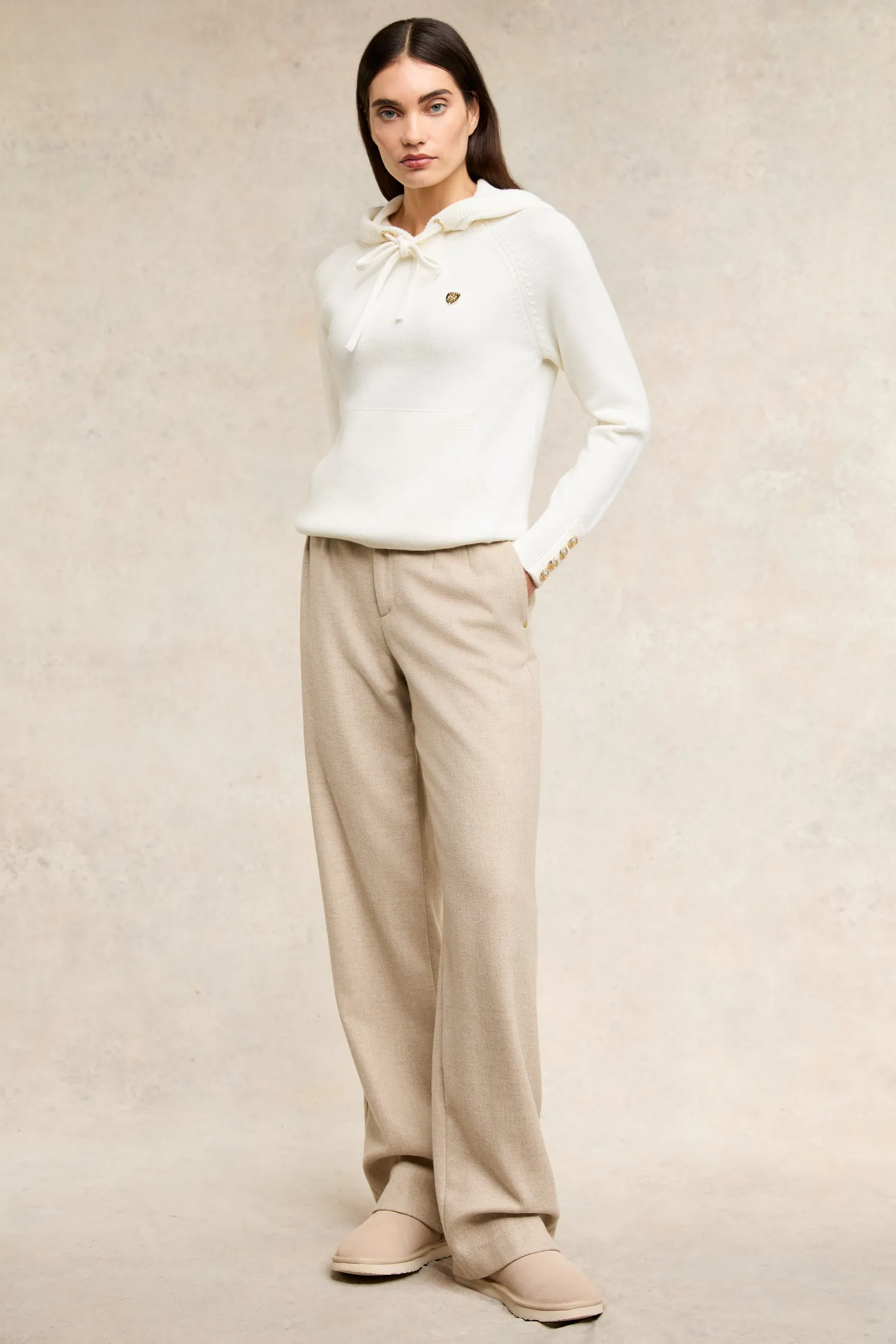 Verbier Knitted Hoodie (Natural)