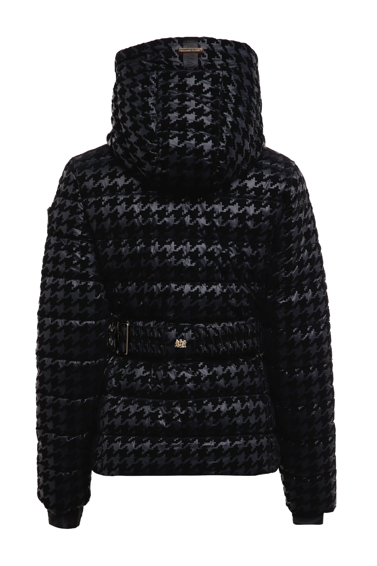 Vermont Puffer Jacket (Mono Houndstooth)