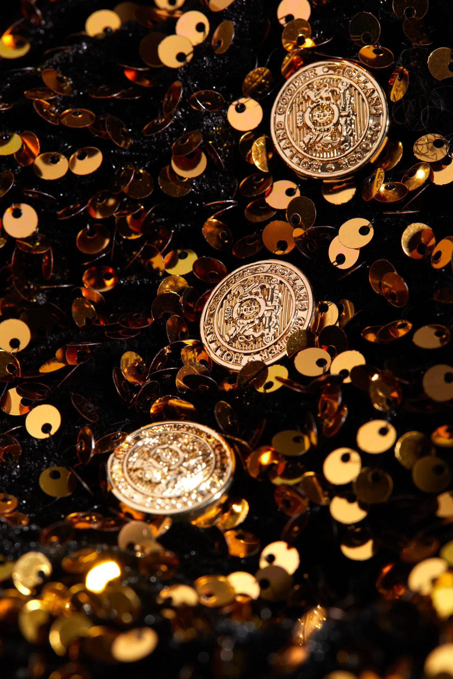 Victoria Sequin Mini Dress (Gold Sequin)