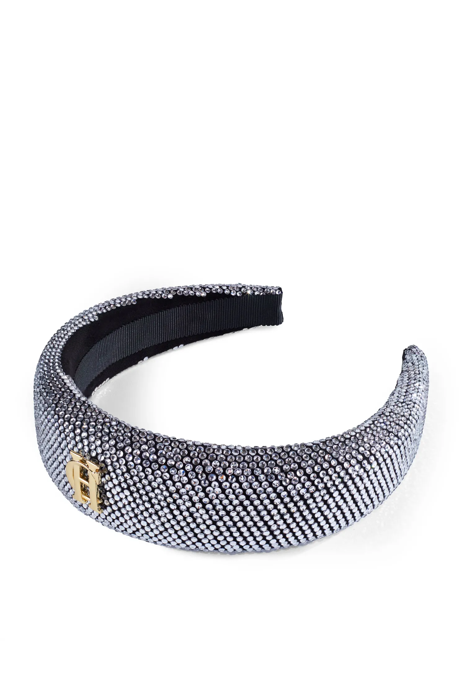 Wide Headband (Silver Crystal)