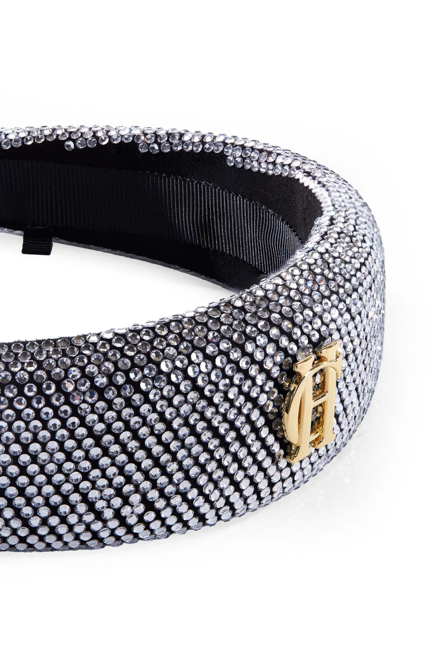 Wide Headband (Silver Crystal)